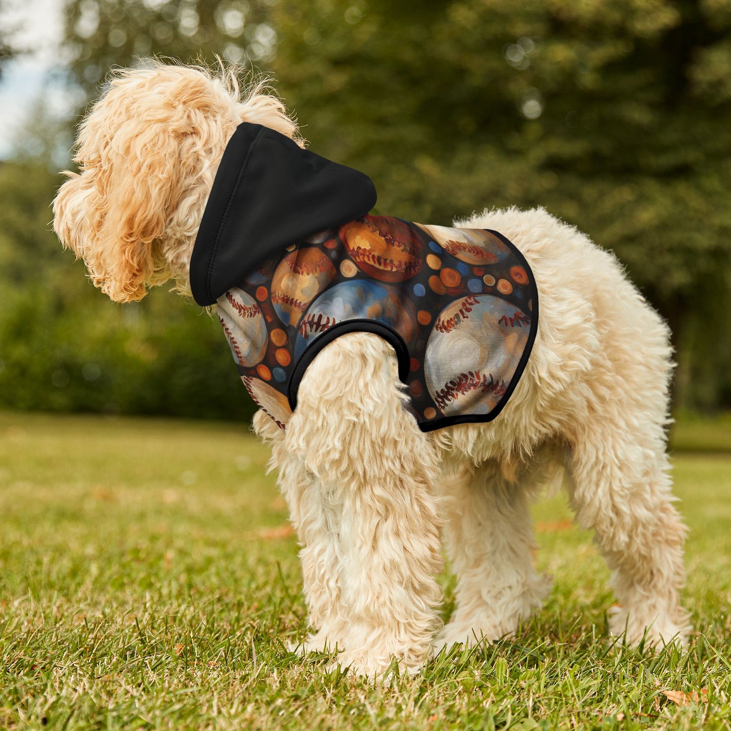 Vintage Baseballs Pet Hoodie