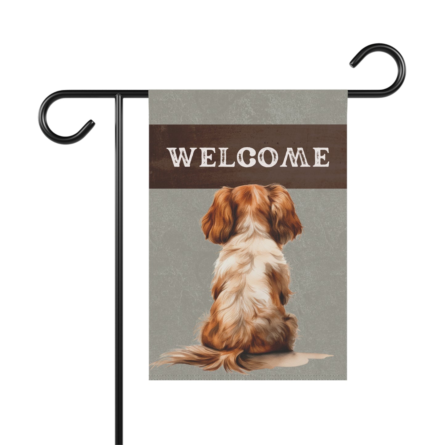 Cavalier King Charles Welcome 2-Sided Garden & House Flag/Banner