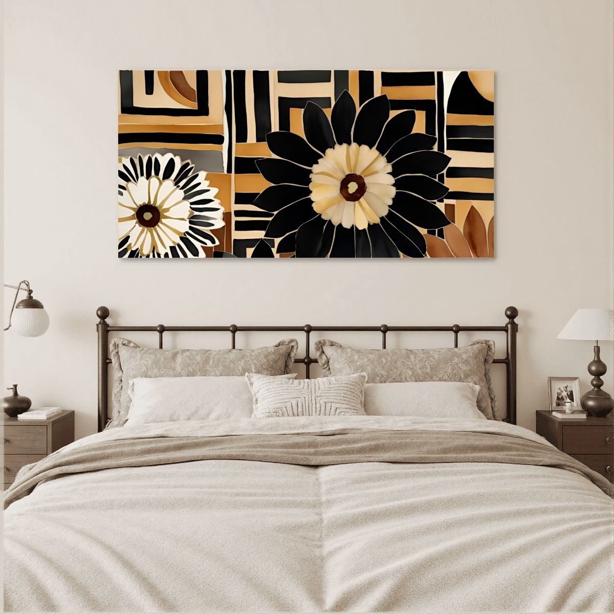 60" x 30" Printed Canvas Fabric Wall Art - No Frame (Made in USA)