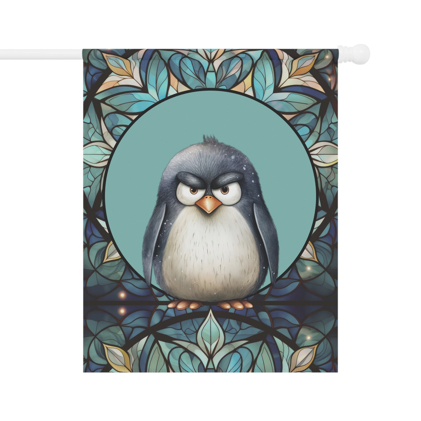 Mister Penguin 2-Sided Garden & House Flag/Banner