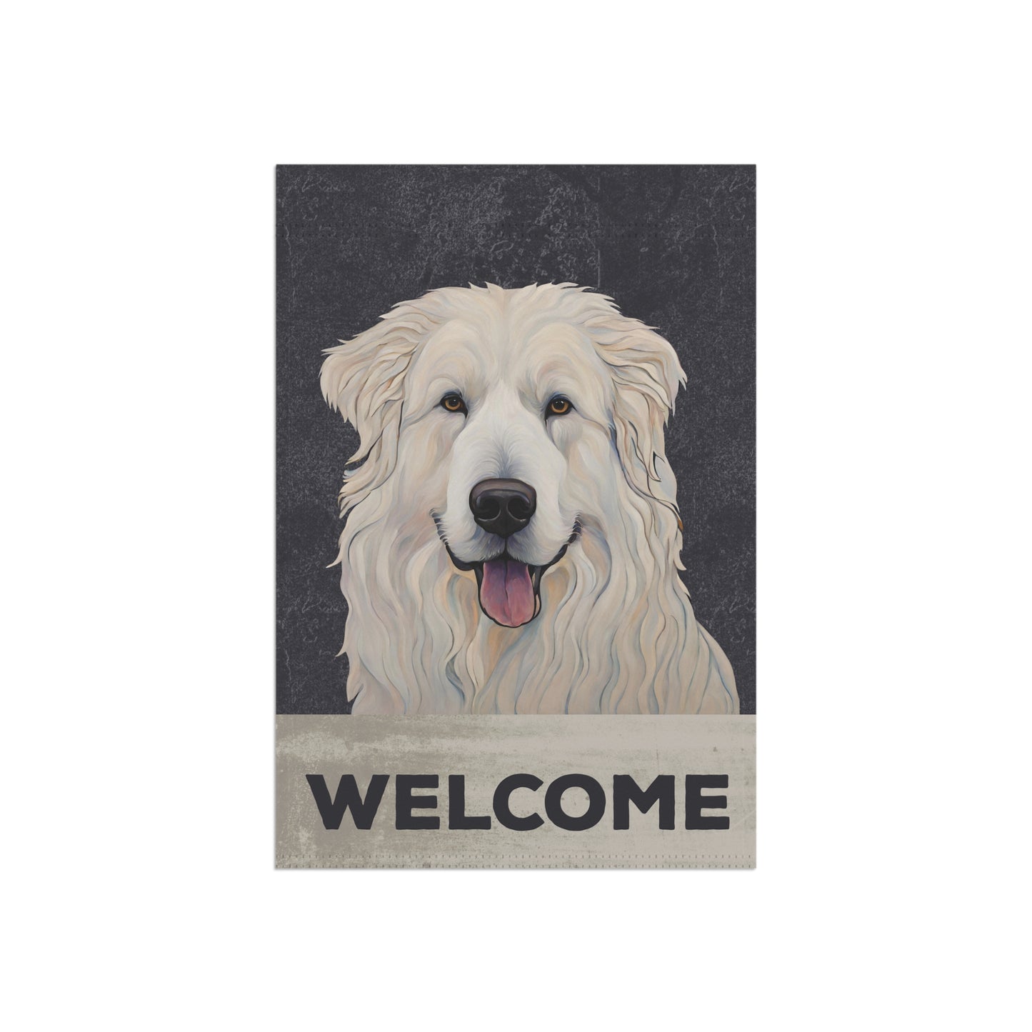 Great Pyrenees Welcome 2-Sided Garden & House Flag/Banner