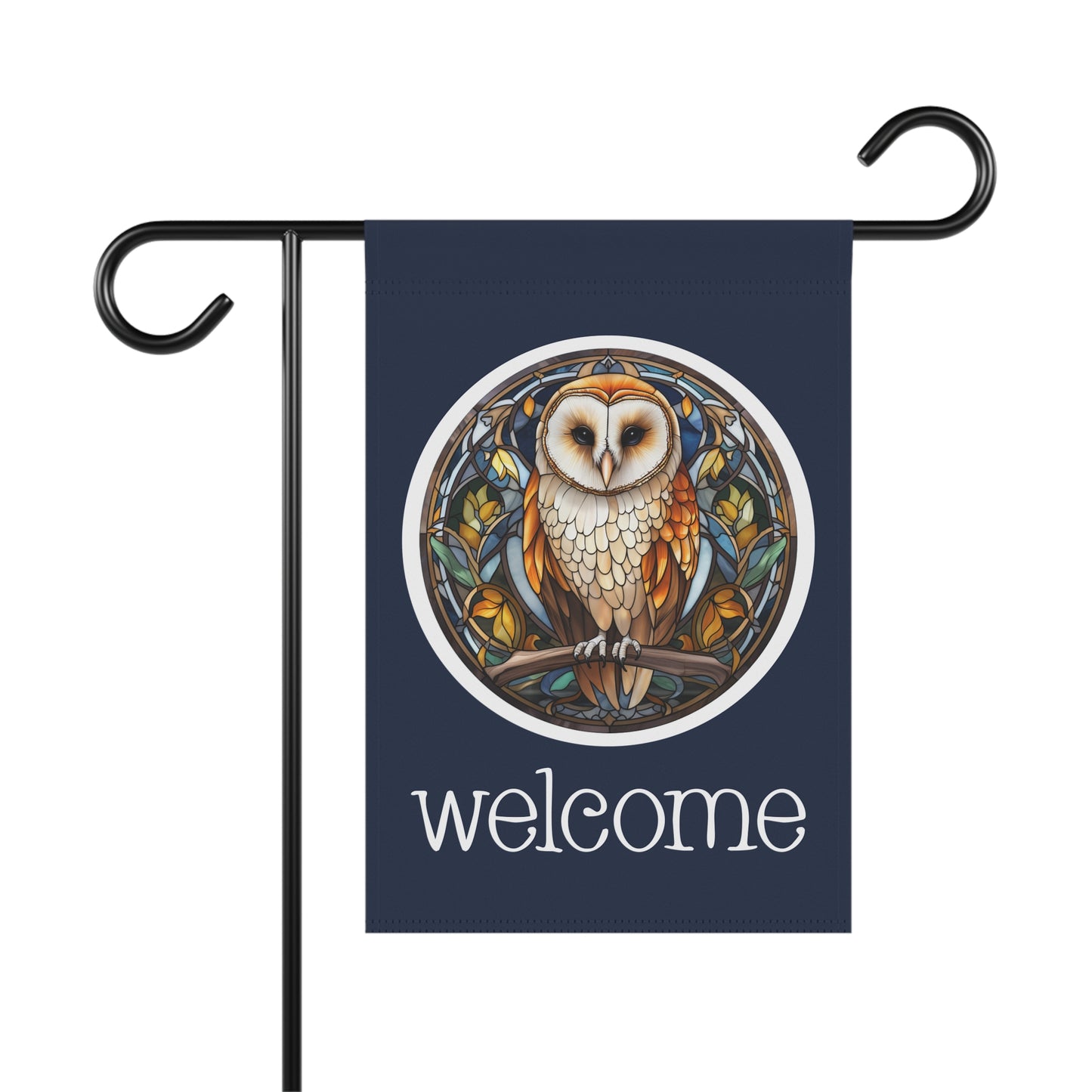 Barn Owl Welcome 2-Sided Garden & House Flag/Banner