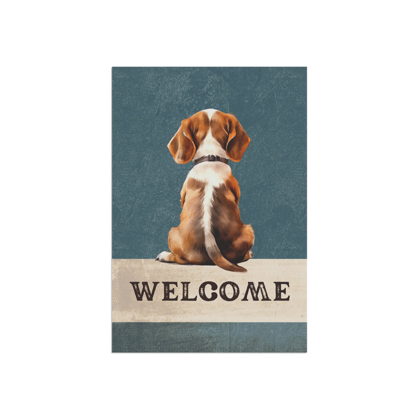 Beagle Welcome 2-Sided Garden & House Flag/Banner