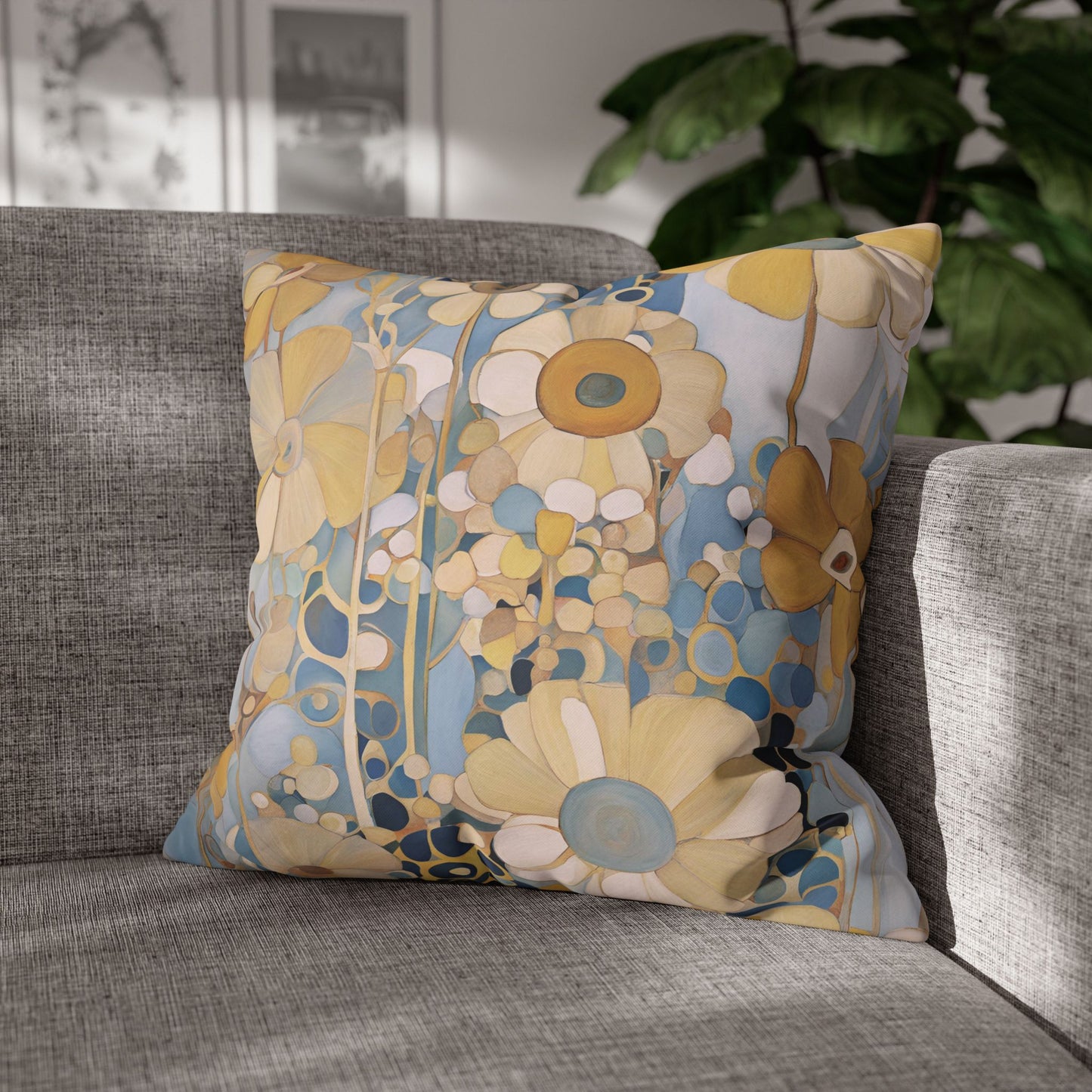 Cottage Square Poly Canvas Pillowcase