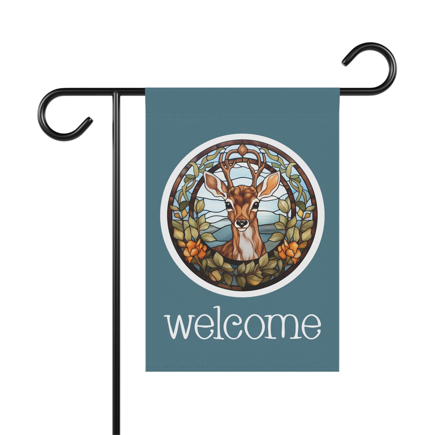 Fawn Welcome 2-Siuded Garden & House Flag/Banner