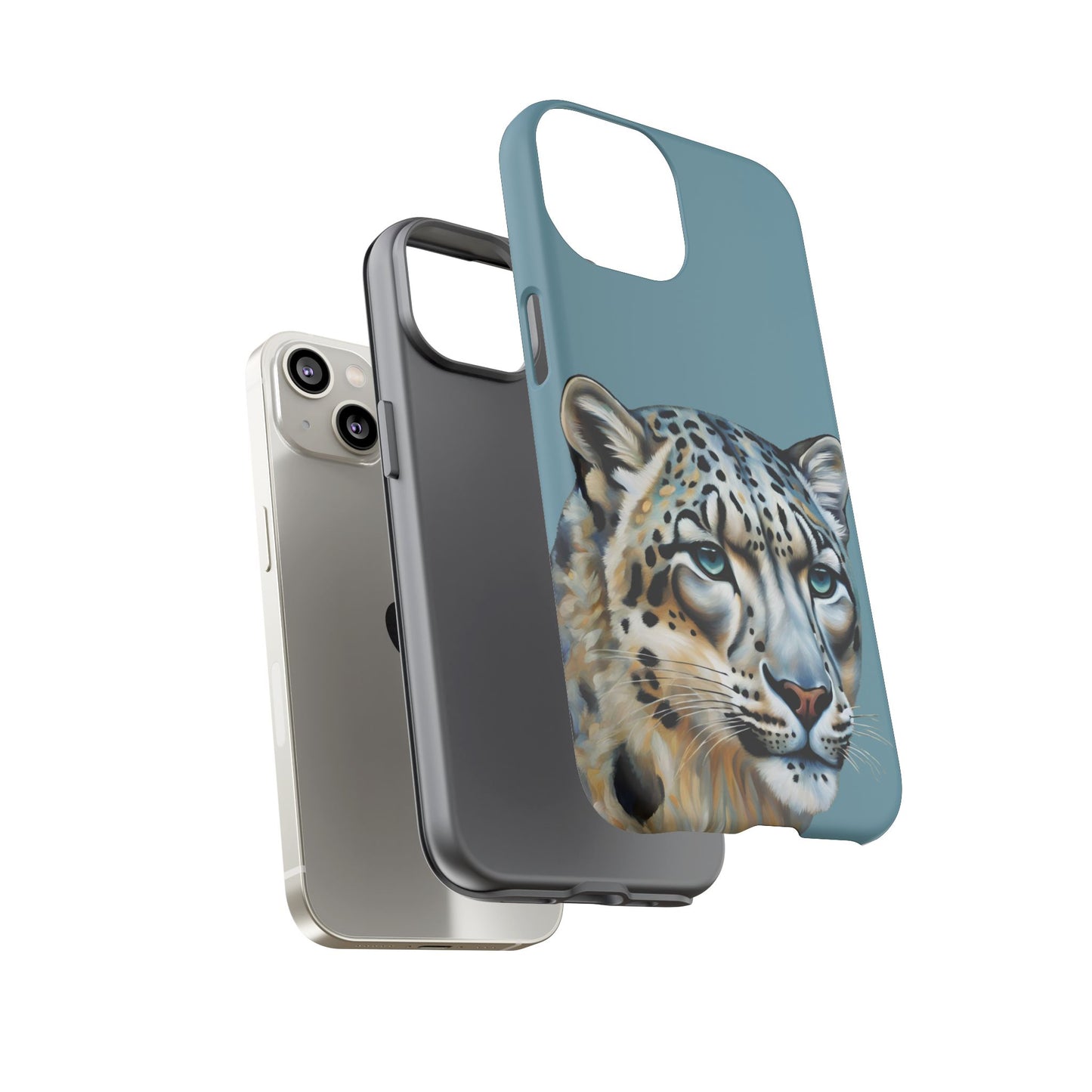 Snow Leopard iPhone Samsung Galaxy Google Pixel Tough Cases