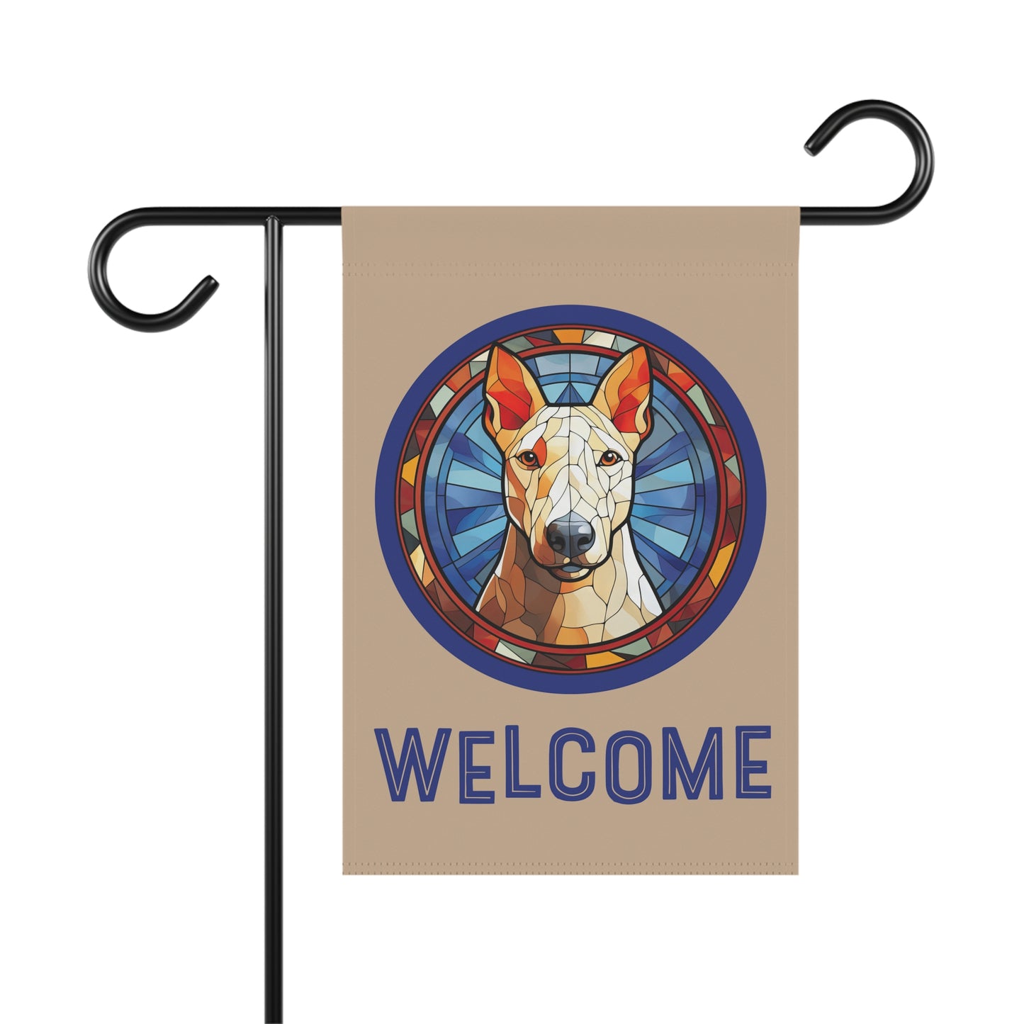 Bull Terrier Welcome 2-Sided Garden & House Flag/Banner