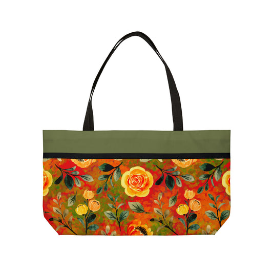 Saratoga Floral Weekender Tote Bag