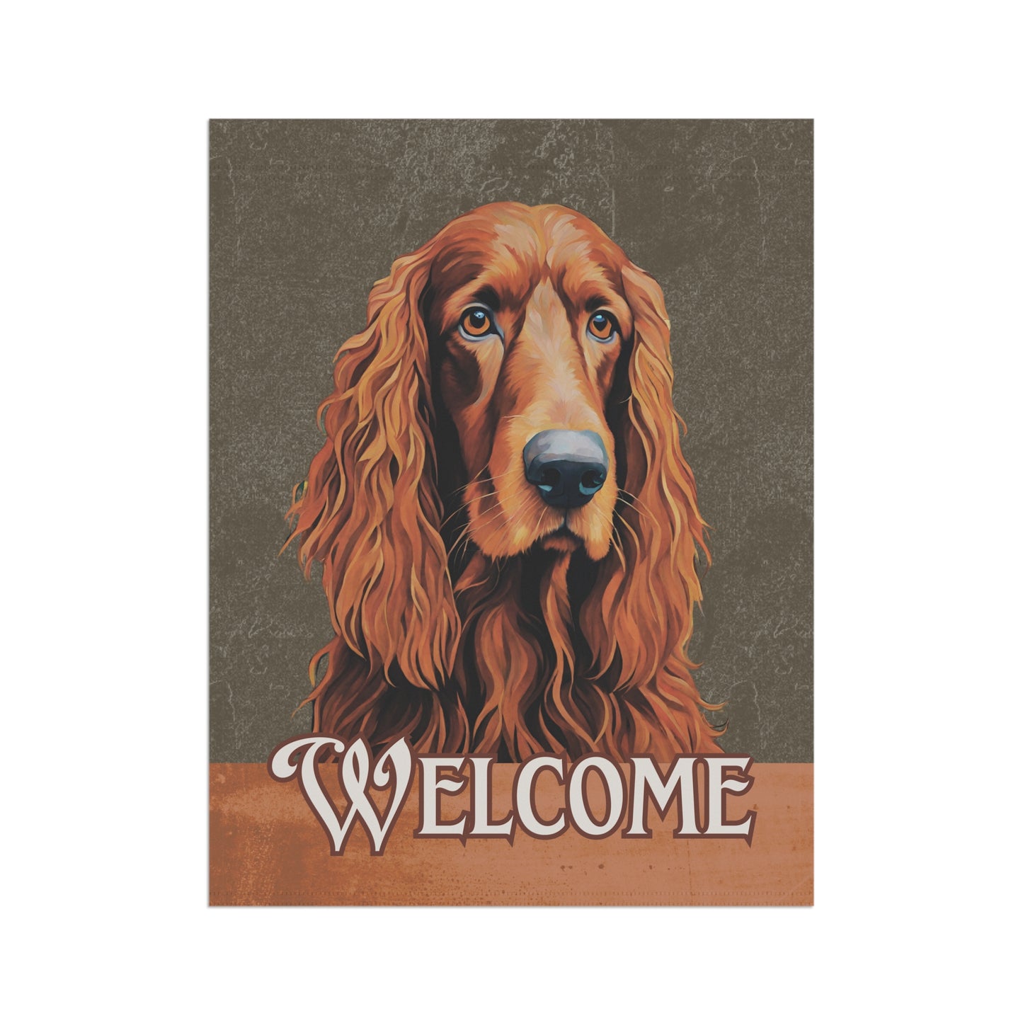 Irish Setter Welcome 2-Sided Garden & House Flag/Banner