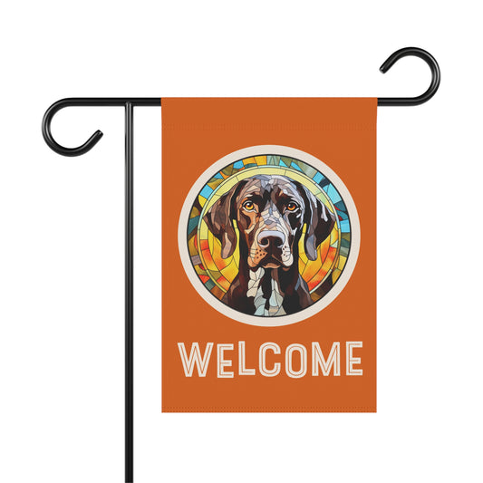 German Shorthaired Pointer Welcome 2-Sided Garden & House Flag/Banner
