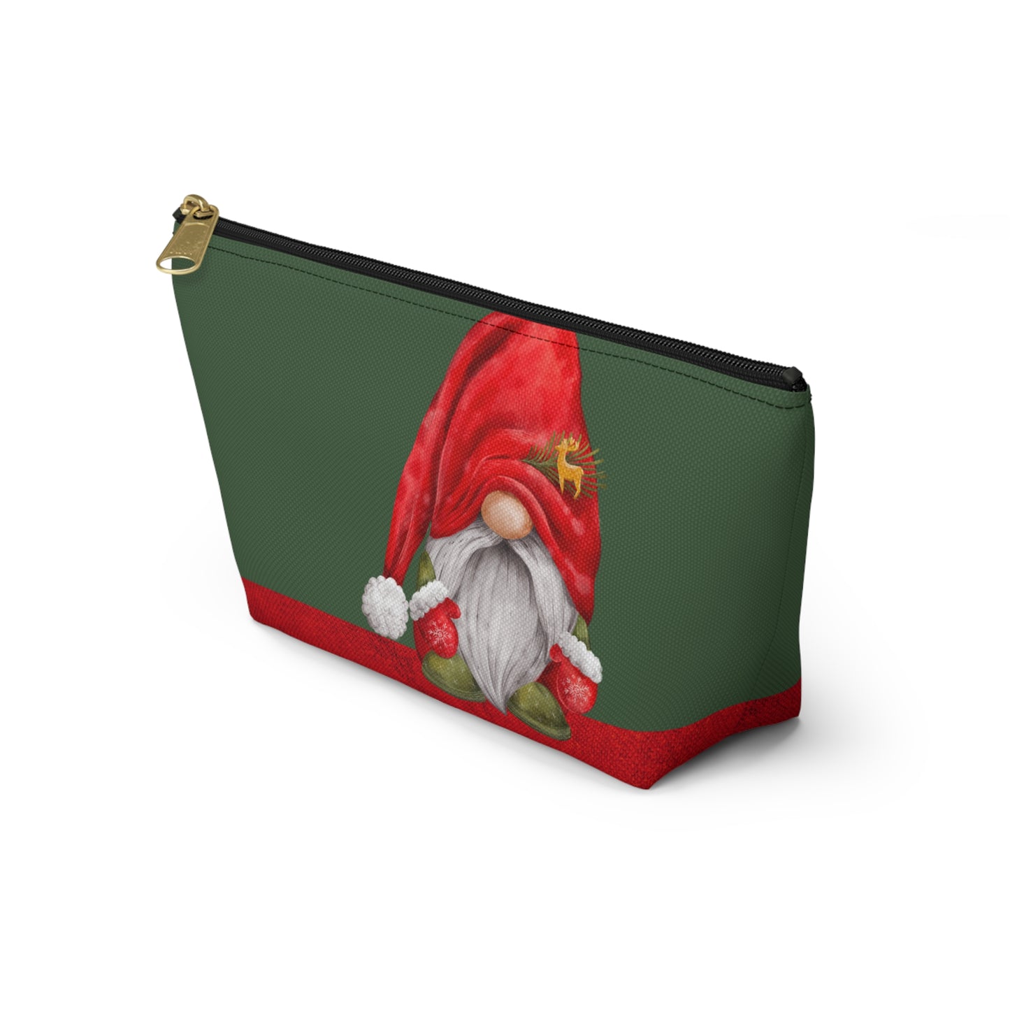 Gnome Santa Accessory Pouch w T-bottom