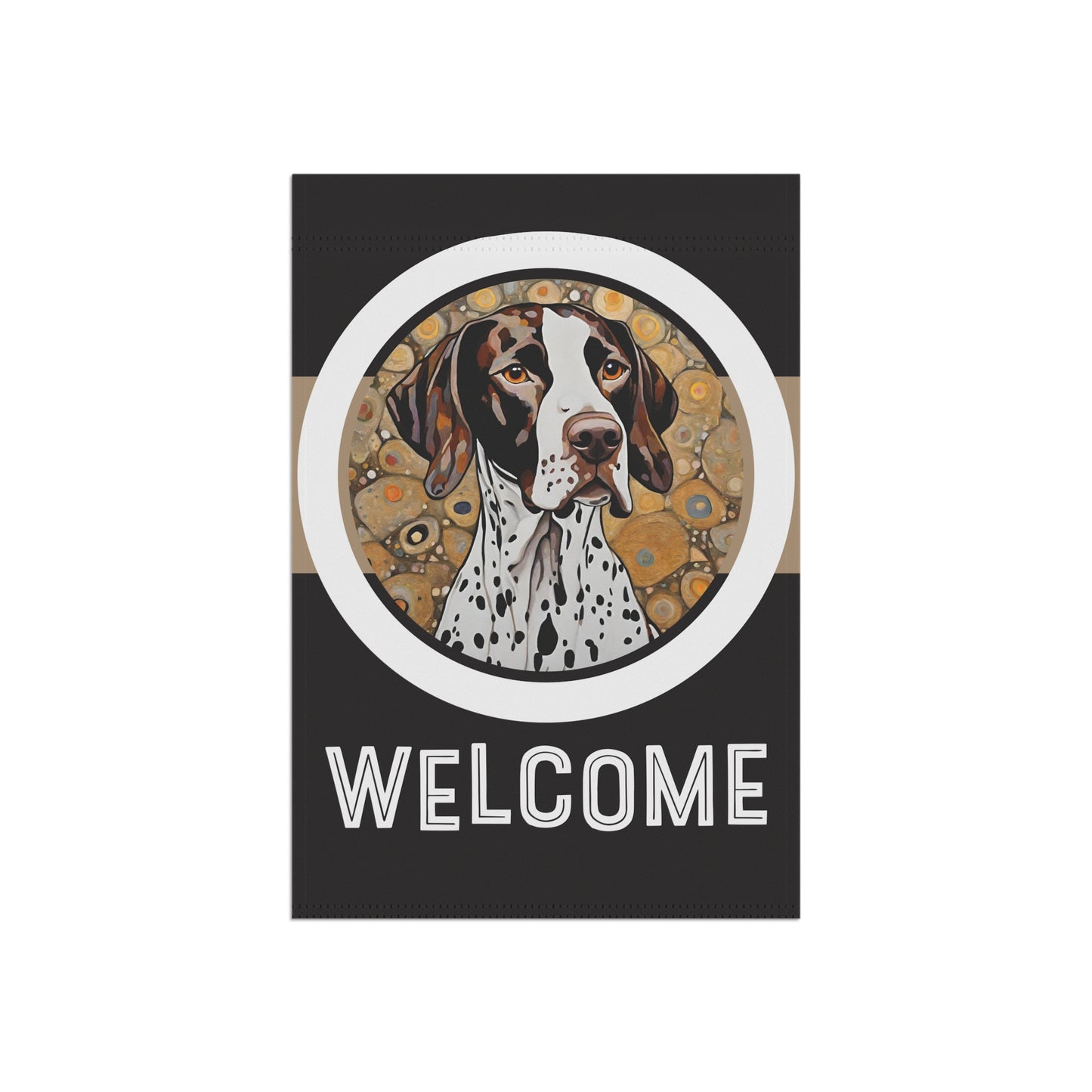 Pointer Welcome 2-Sided Garden & House Flag/Banner