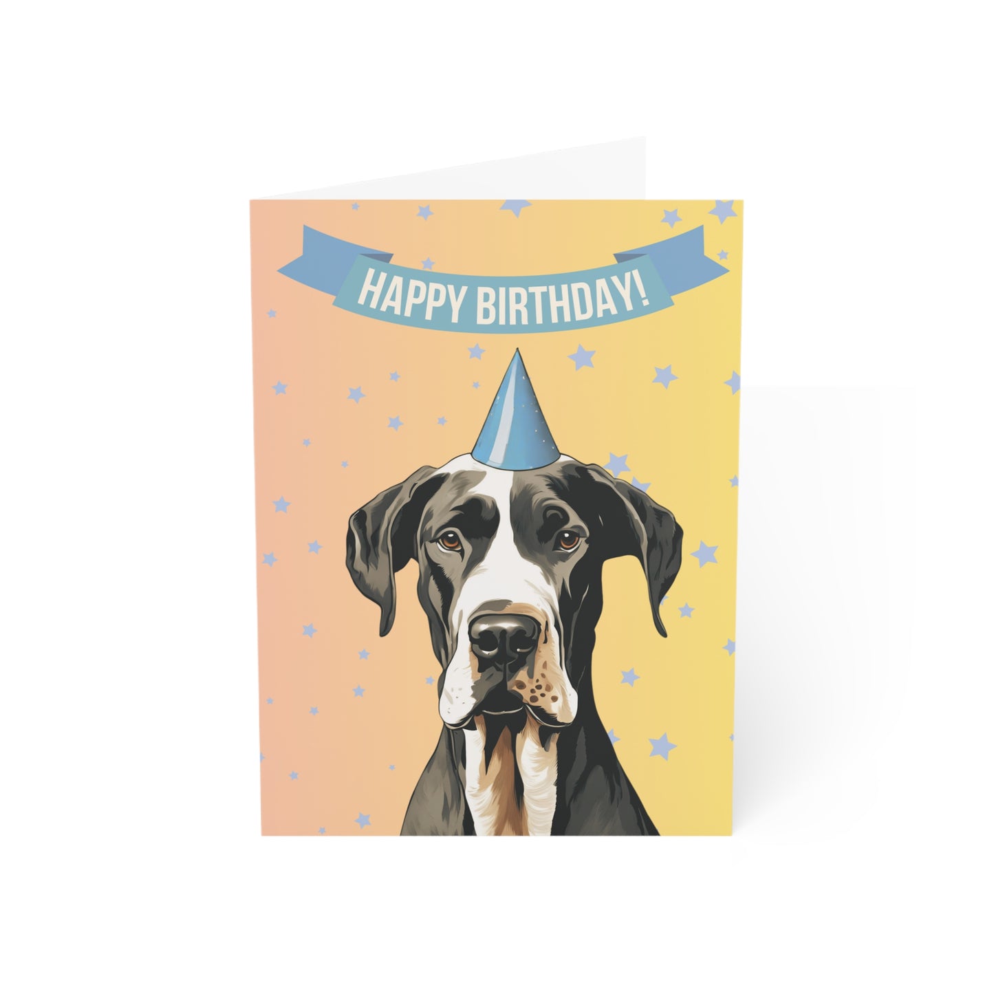 Great Dane Happy Birthday 5 x 7 Greeting Cards (10 Pack)