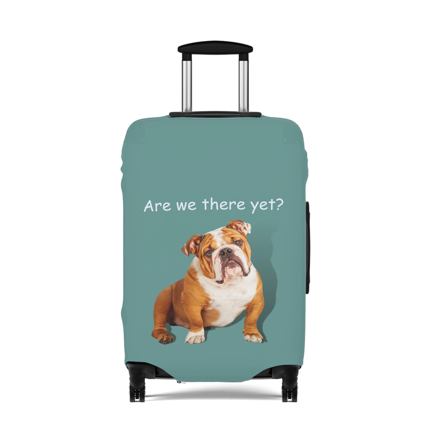 English Bulldog Are We There Yet? Luggage Cover