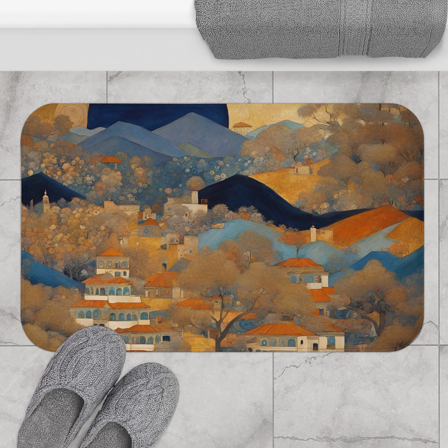 Moon Rising Microfiber Bath Mat