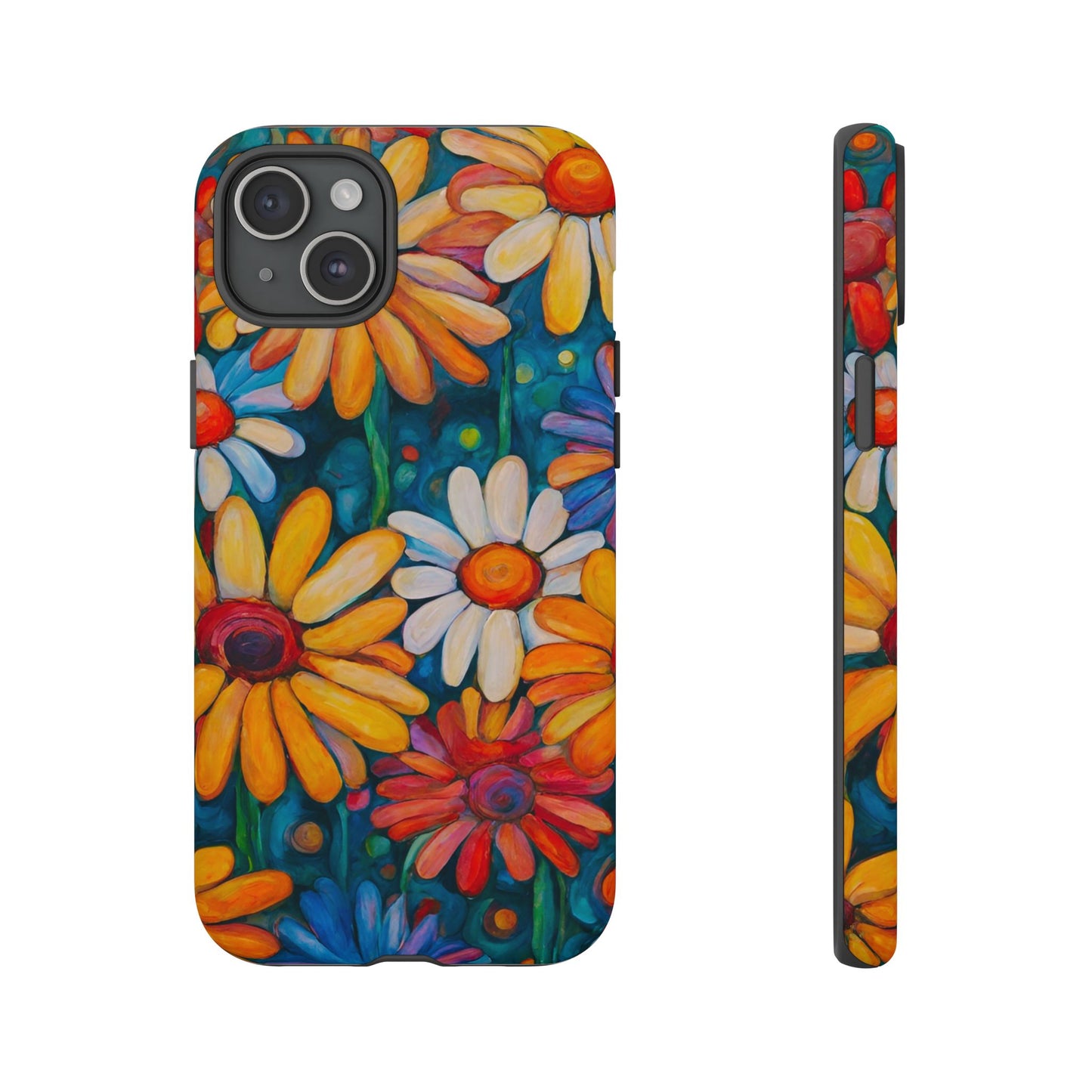 Crazy Daisies iPhone Samsung Galaxy Google Pixel Tough Cases