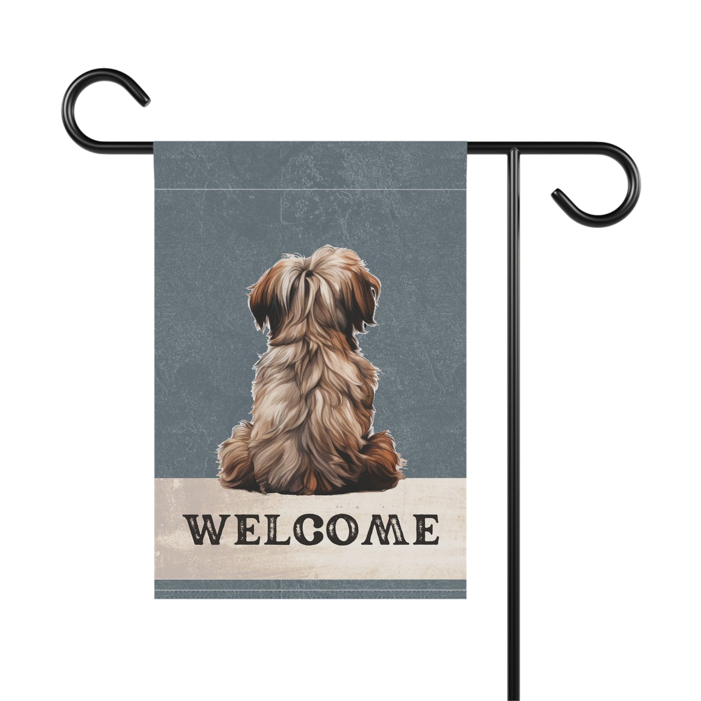 Shih Tzu Welcome 2-Sided Garden & House Flag/Banner