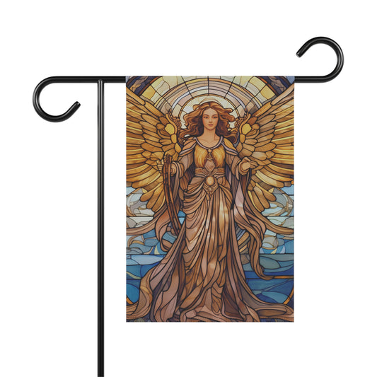 Stained Glass Angel(1) 2-Sided Garden & House Banner