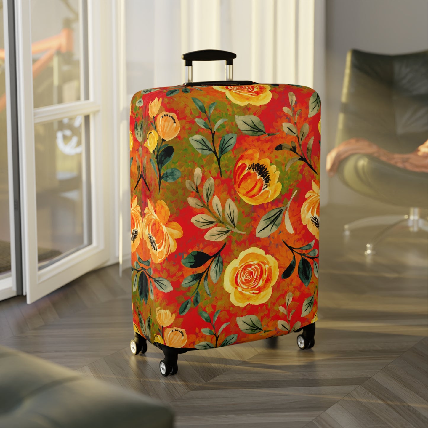 Saratoga Floral Luggage Cover