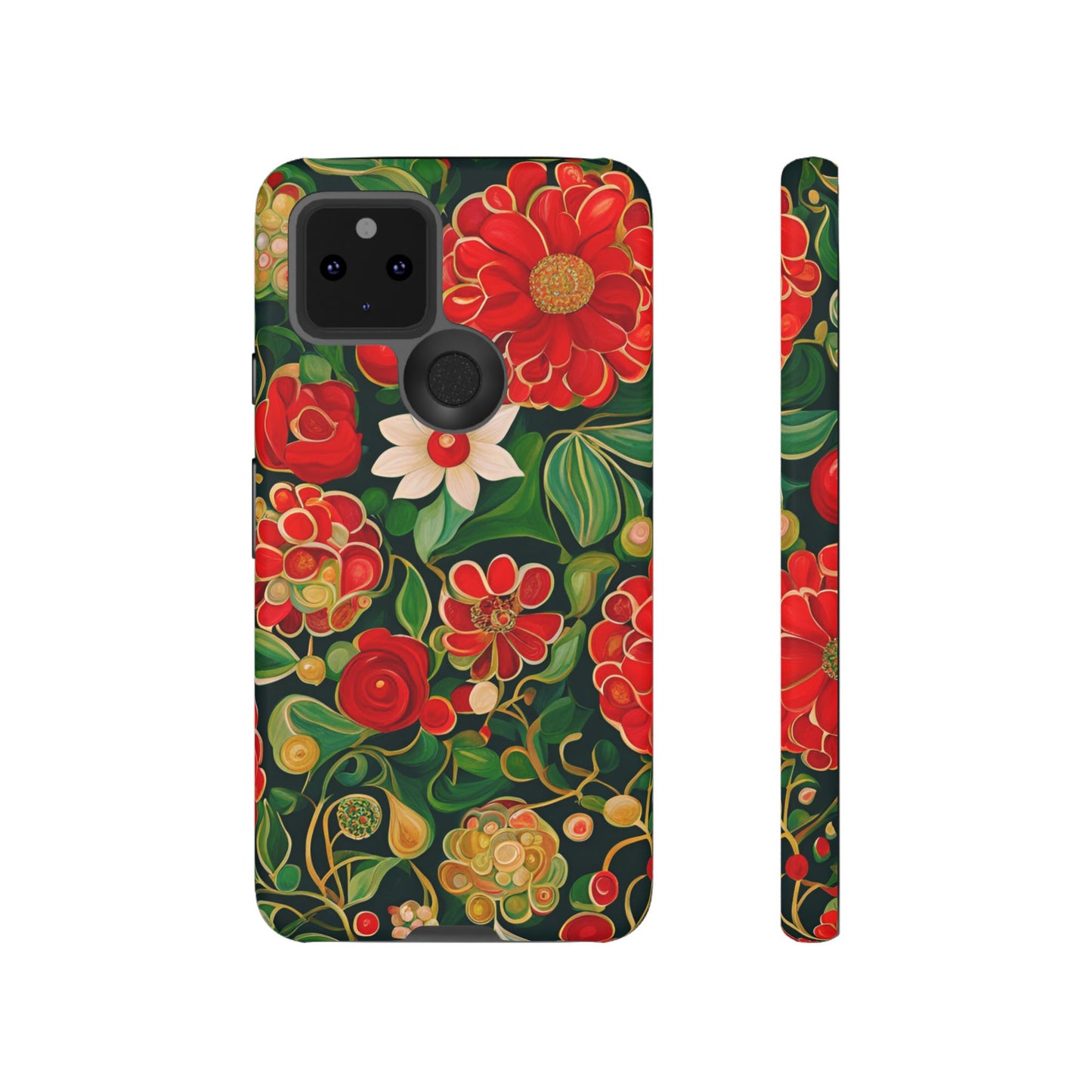 December Flowers iPhone Samsung Galaxy Google Pixel Tough Cases