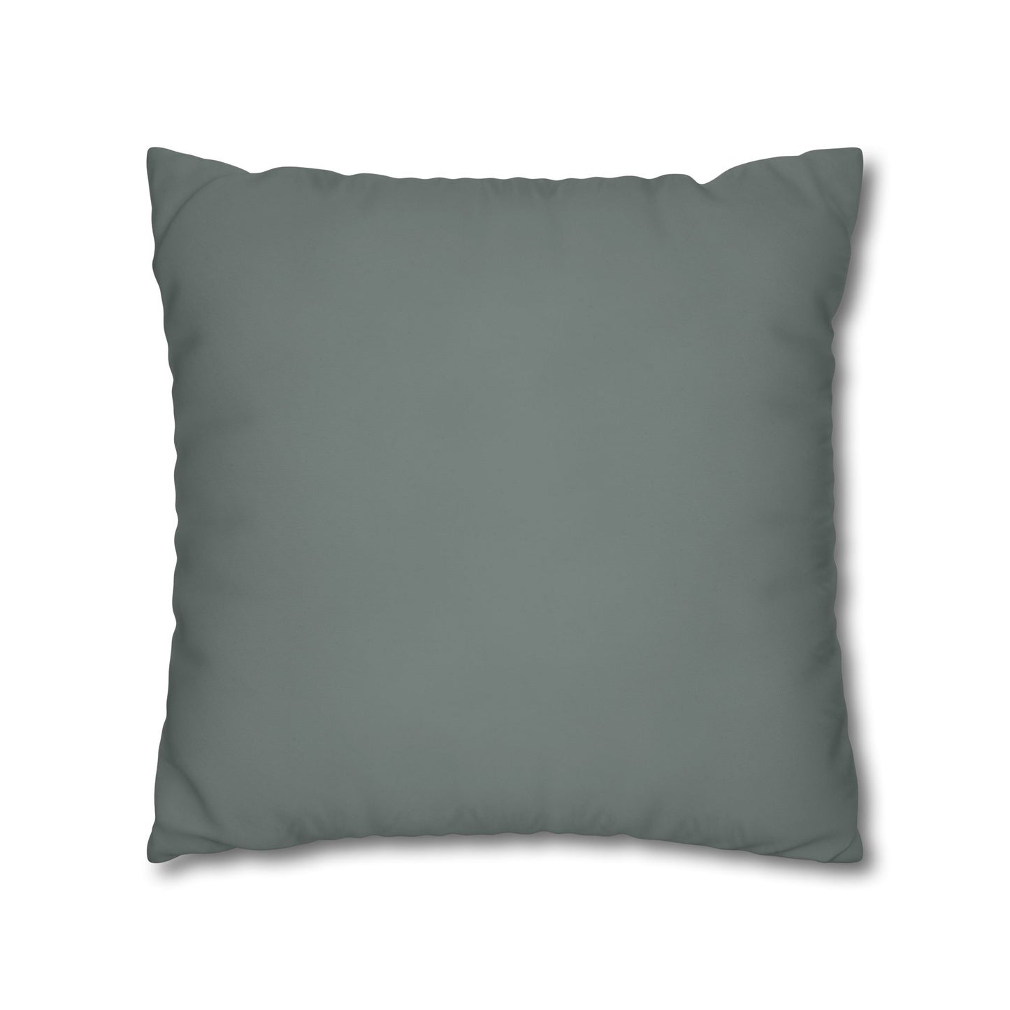 Neutral Fantastical Trees Square Poly Canvas Pillowcase