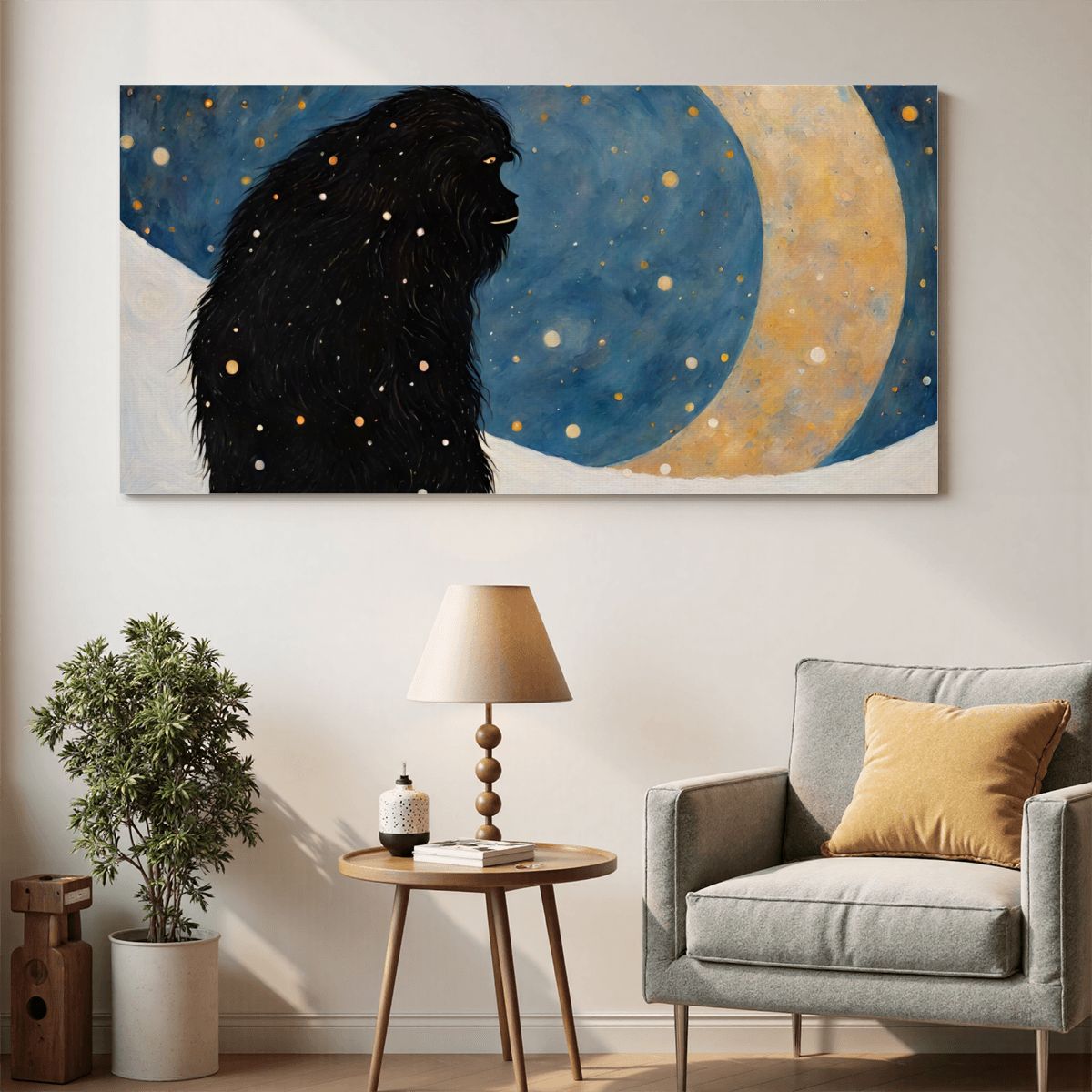 60" x 30" Printed Canvas Fabric Wall Art - No Frame (Made in USA)