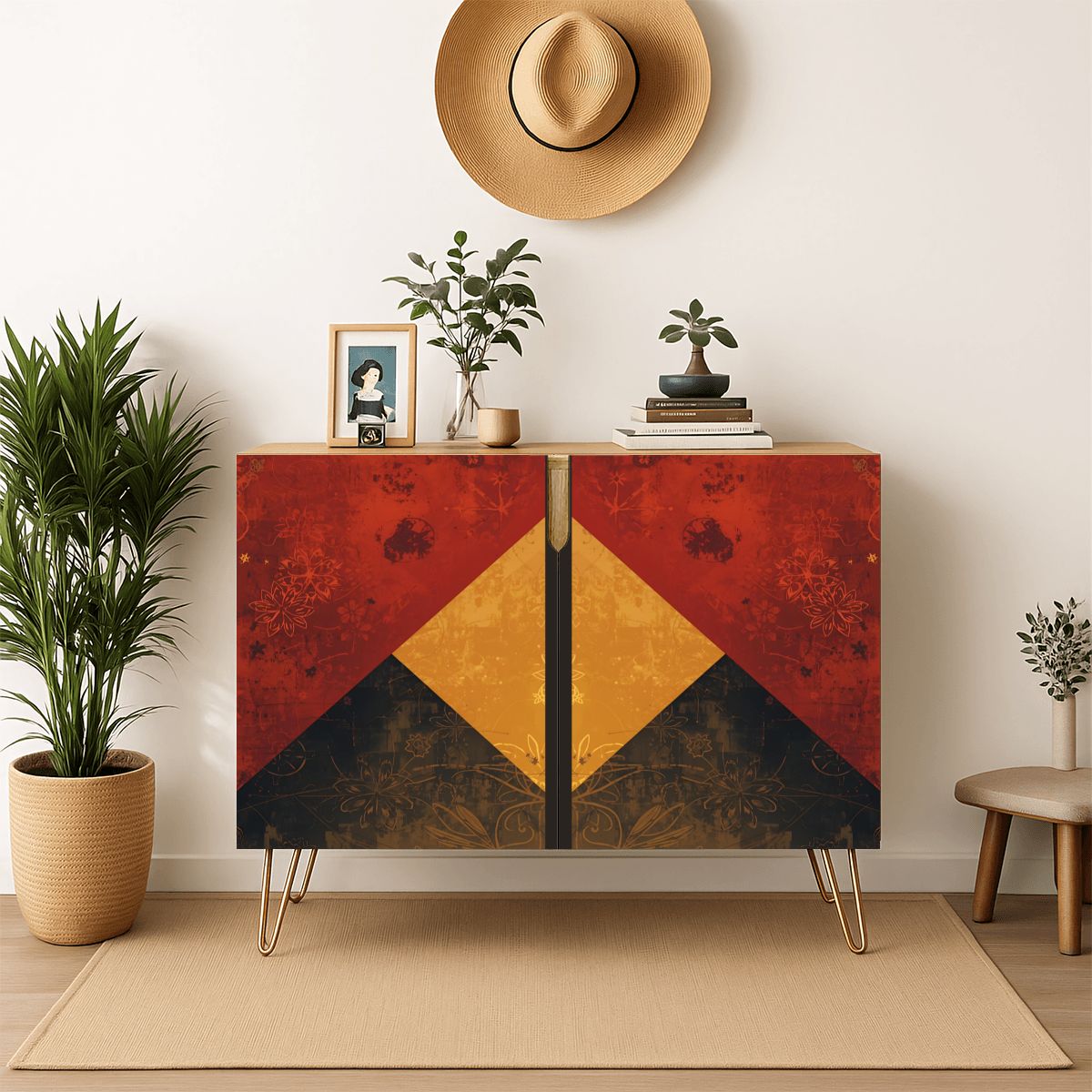 Modern Wooden Storage Cabinet (Made in USA)