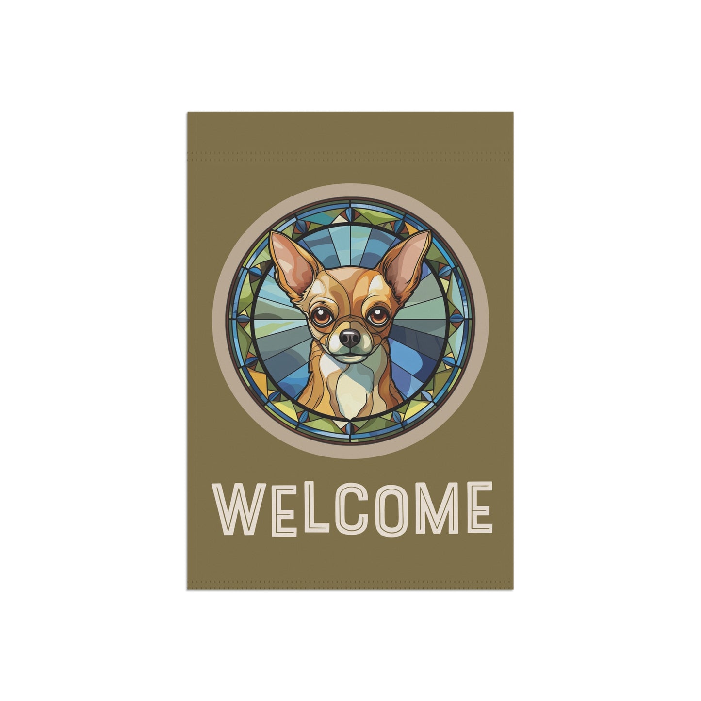 Chihuahua Welcome 2-Sided Garden & House Flag/Banner