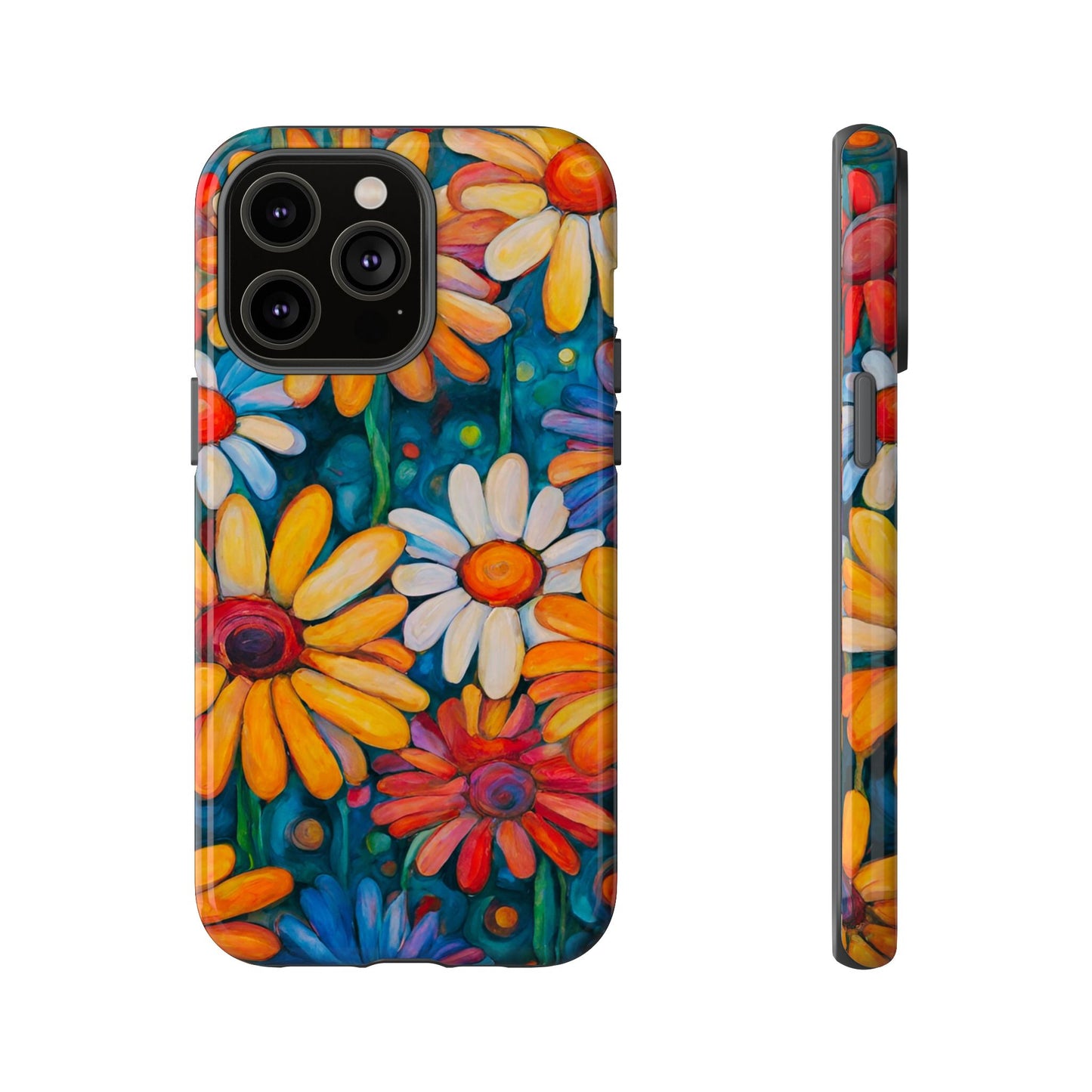 Crazy Daisies iPhone Samsung Galaxy Google Pixel Tough Cases