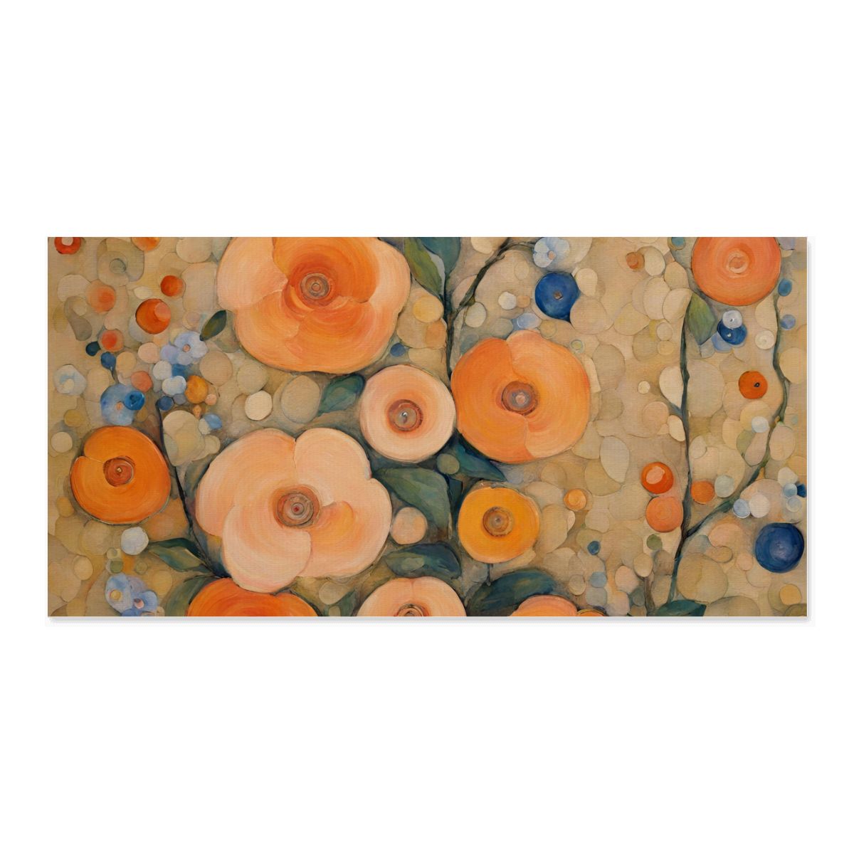 60" x 30" Printed Canvas Fabric Wall Art - No Frame (Made in USA)