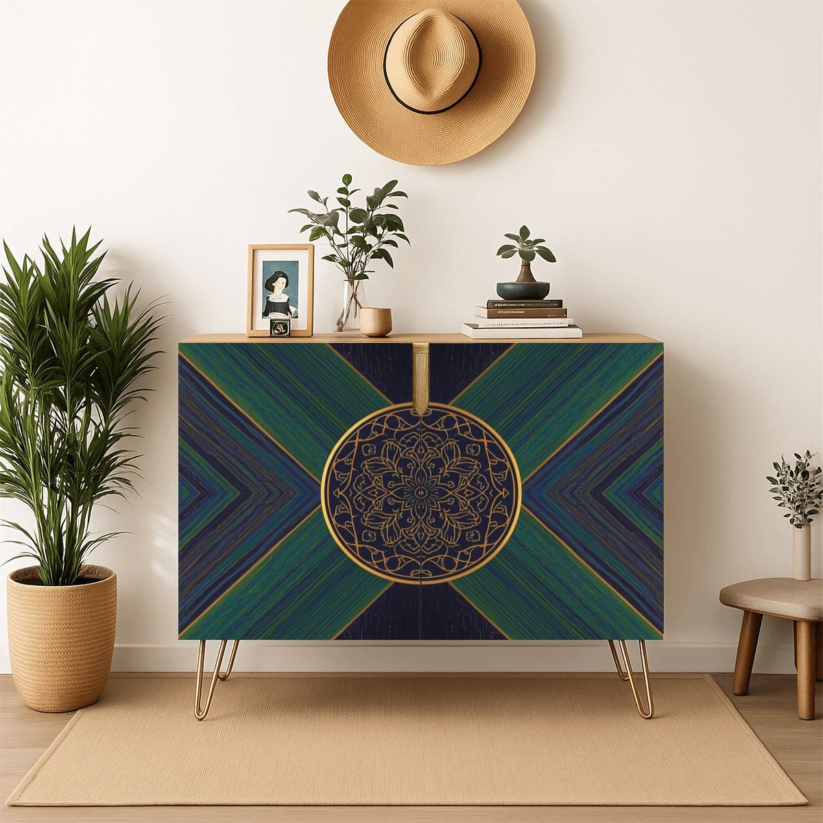 Modern Wooden Storage Cabinet (Made in USA)