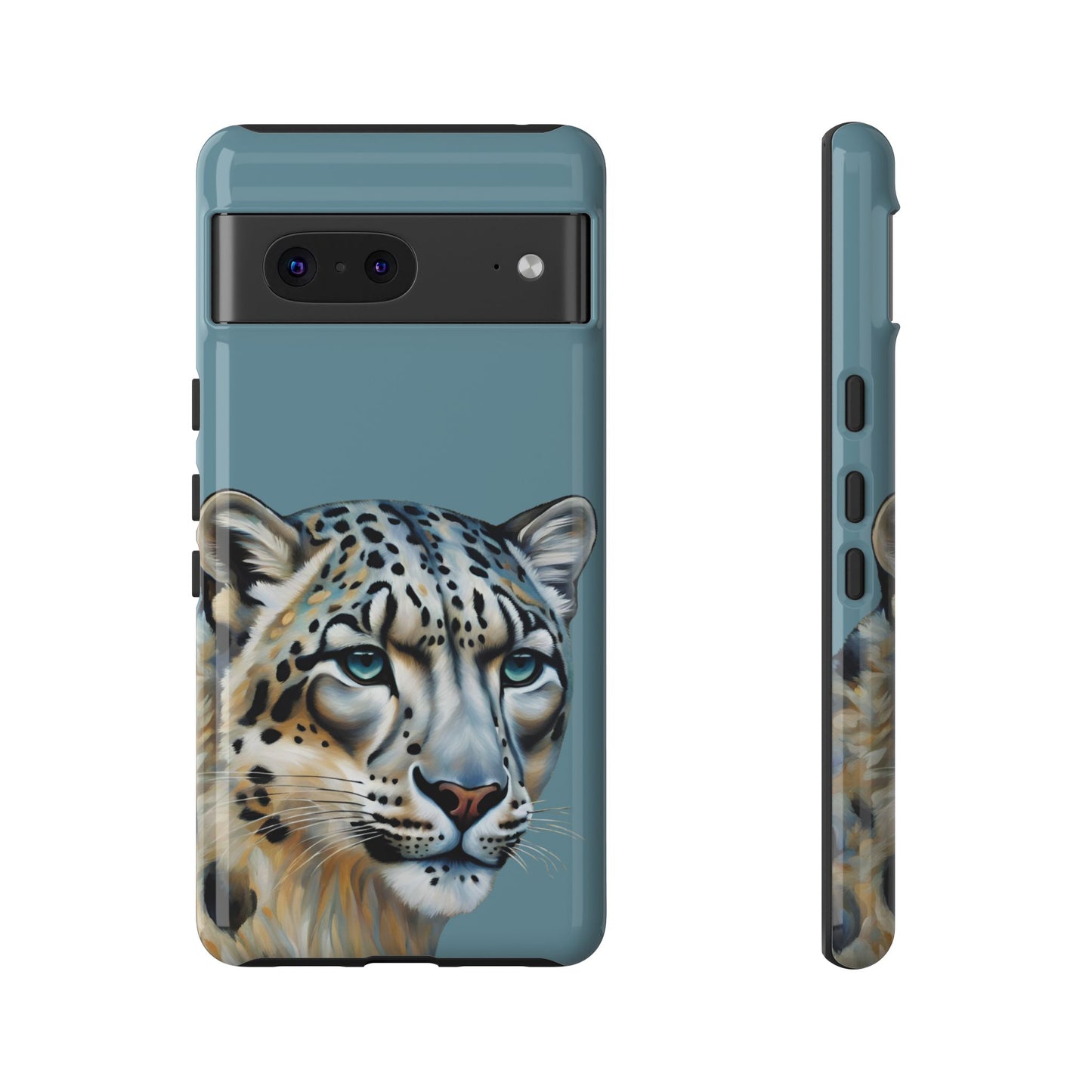 Snow Leopard iPhone Samsung Galaxy Google Pixel Tough Cases