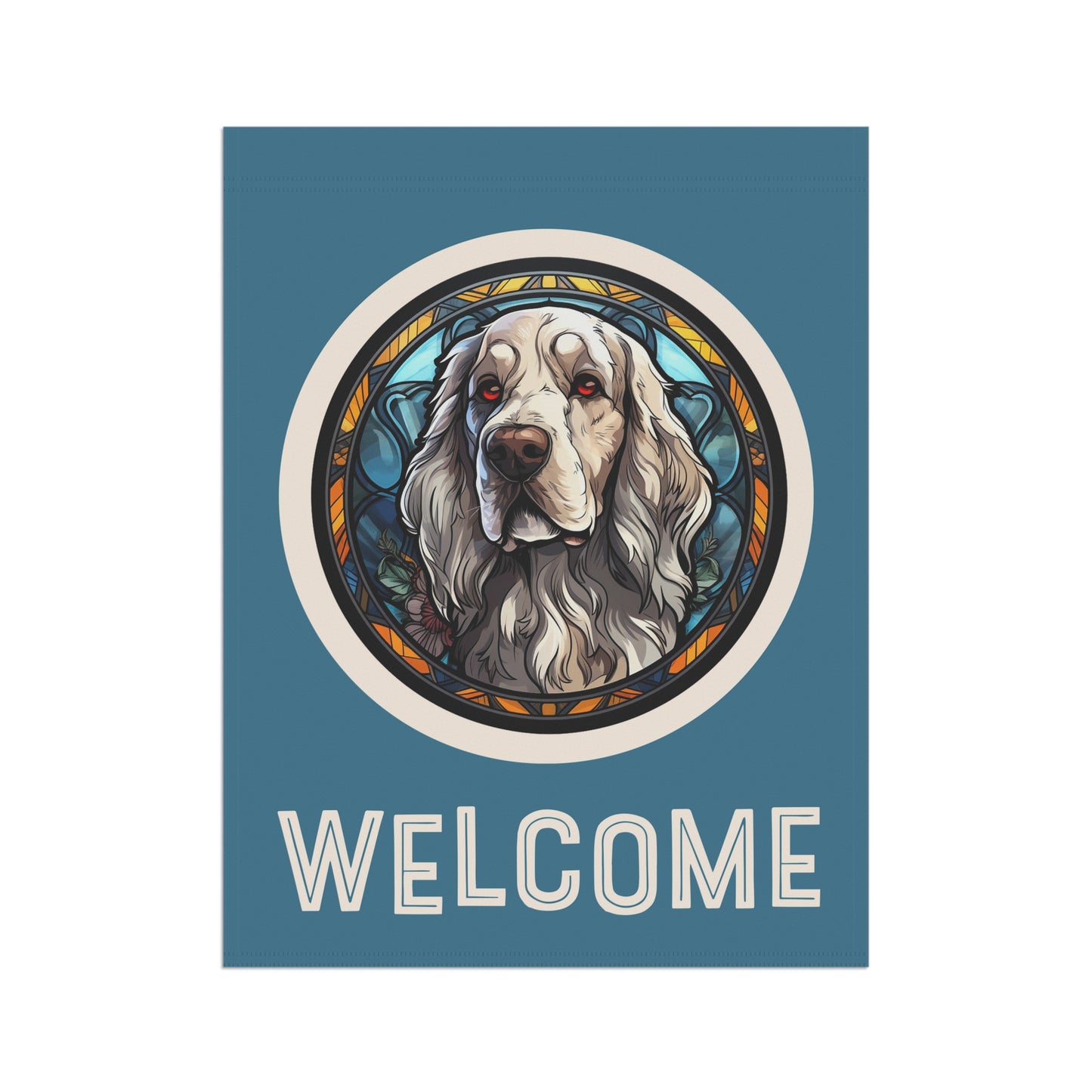 English Setter Welcome 2-Sided Garden & House Flag/Banner