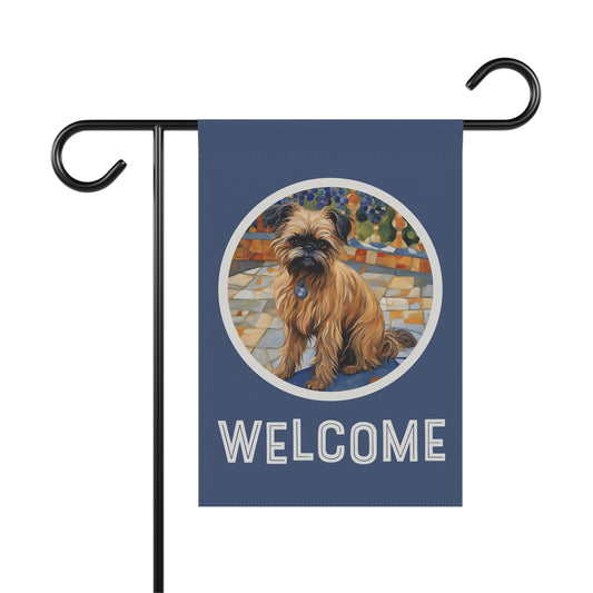 Brussels Griffon Welcome 2-Sided Garden & House Flag/Banner