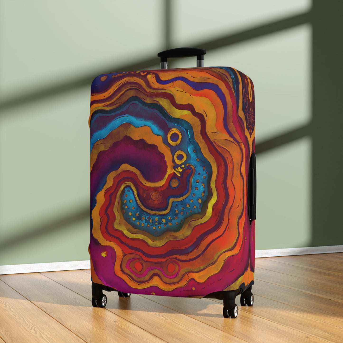 Geode Swirl Luggage Cover