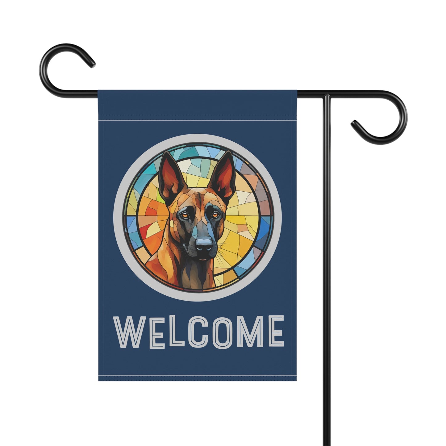 Belgian Malinois Welcome 2-Sided Garden & House Flag/Banner