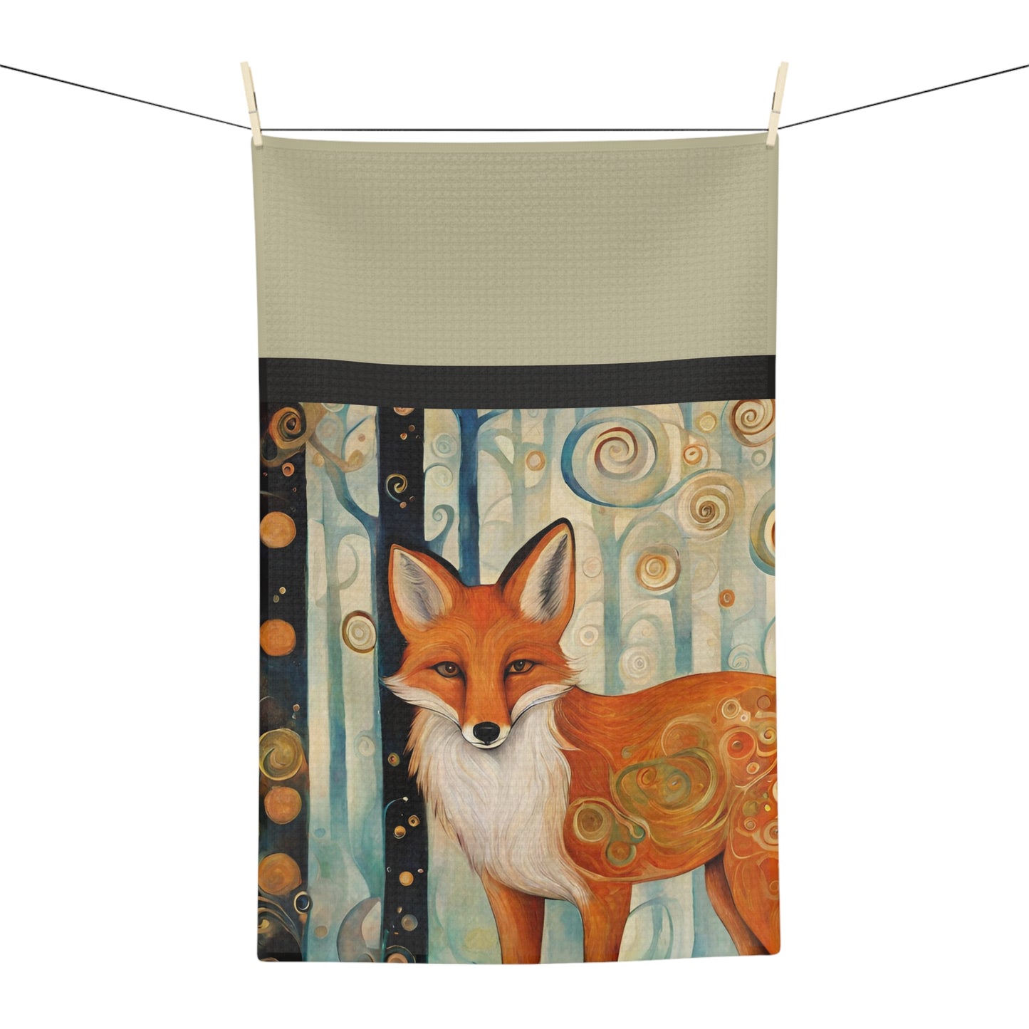 The Fox Microfiber Tea Towel