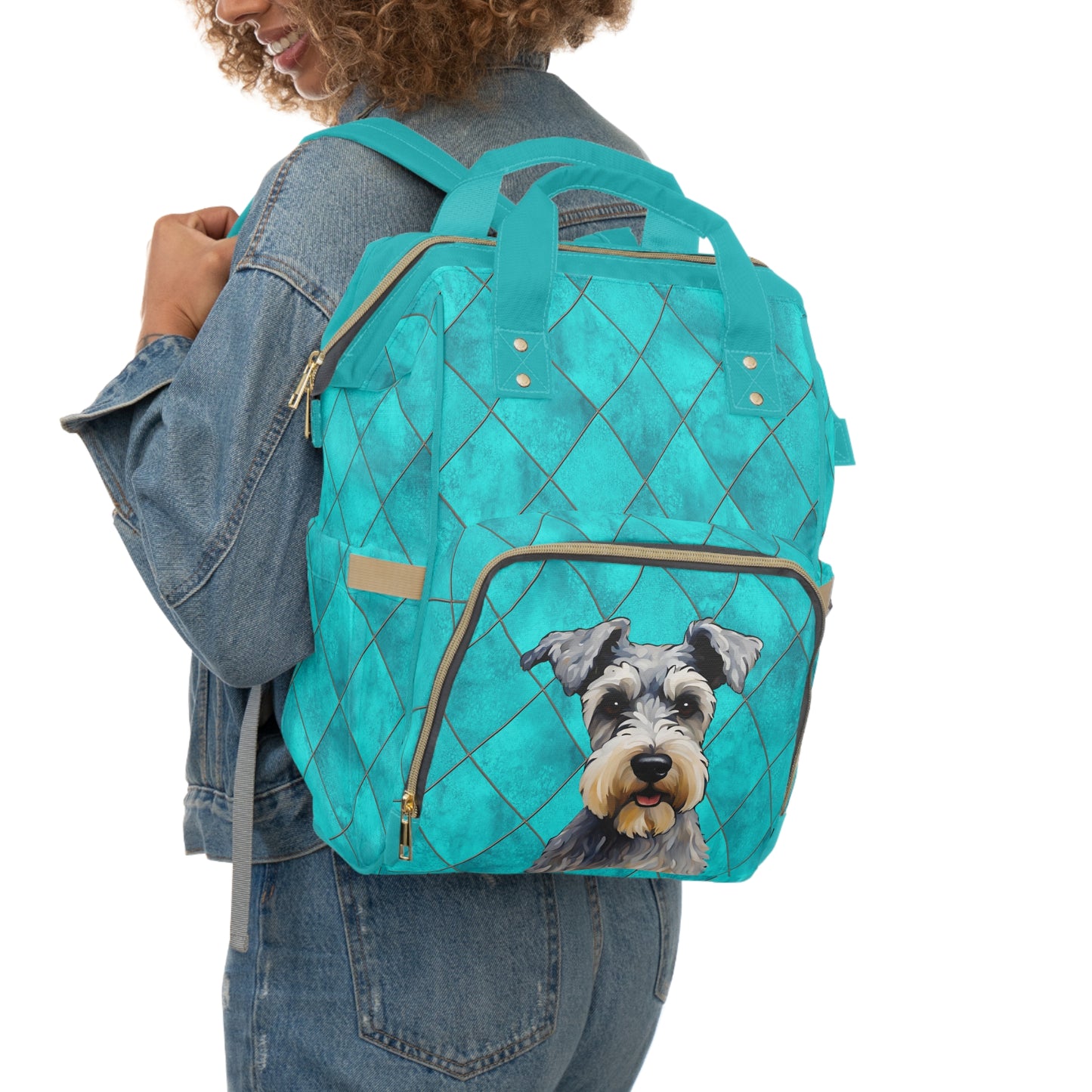 Miniature Schnauzer 2 Multifunctional Backpack