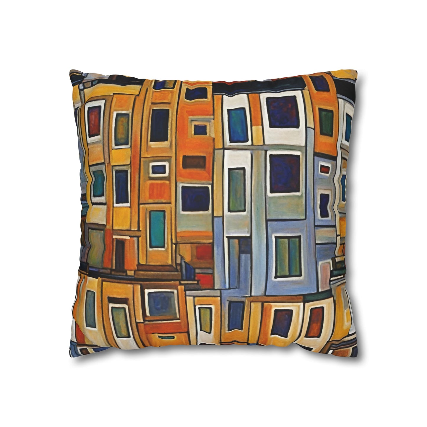 City Living Square Poly Canvas Pillowcase