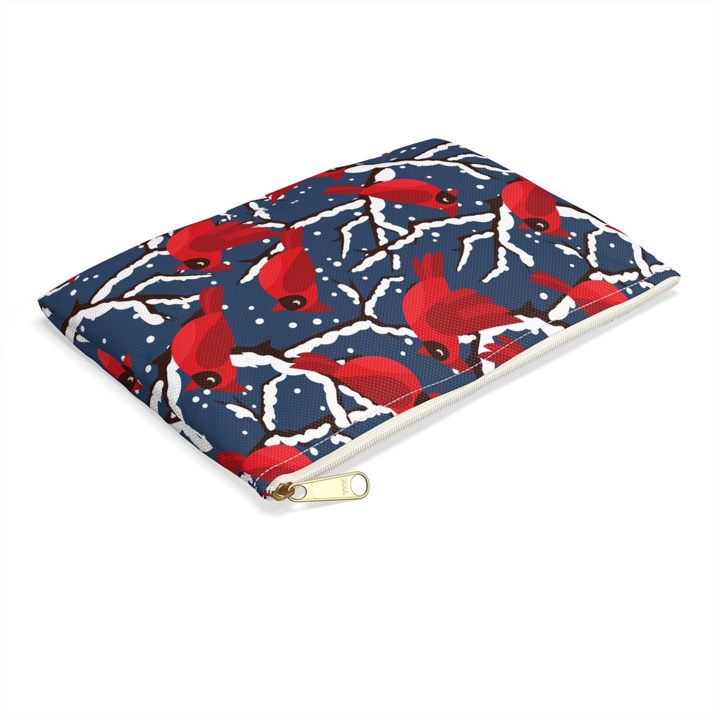 Cardinals on Snowy Branches Accessory Pouch