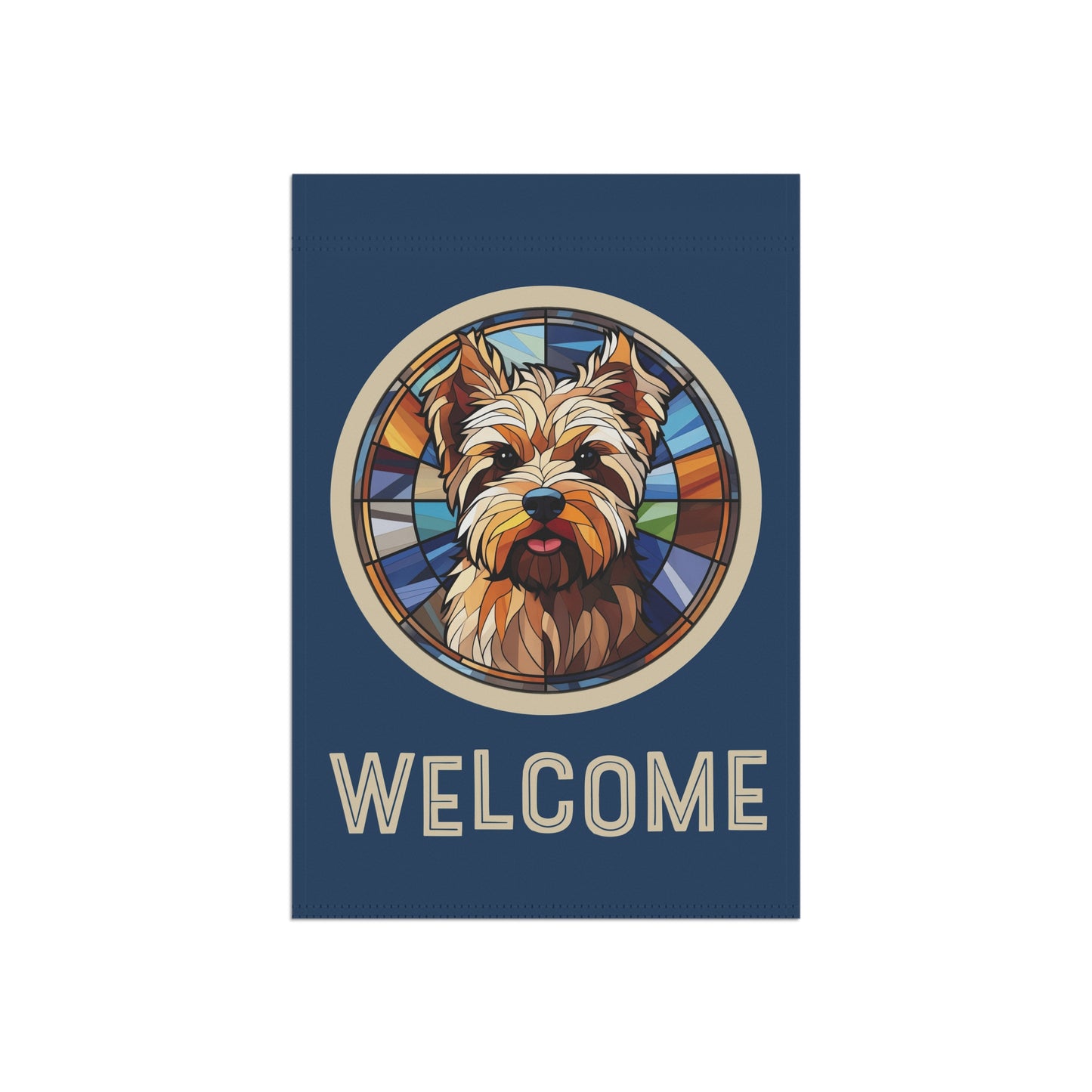 Biewer Terrier Welcome 2-Sided Garden & House Flag/Banner