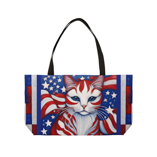 USA Cat Weekender Tote Bag