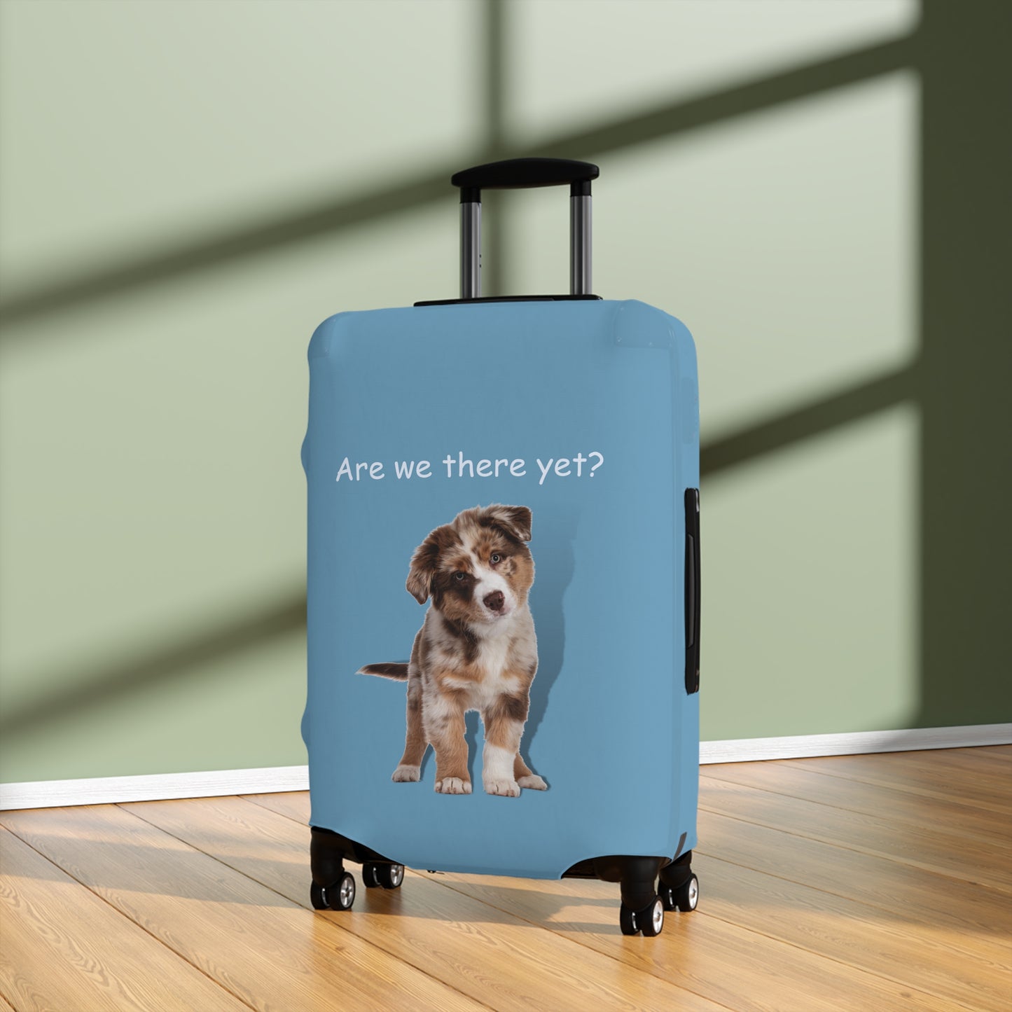 Australian Shepherd Are We There Yet? Luggage Cover