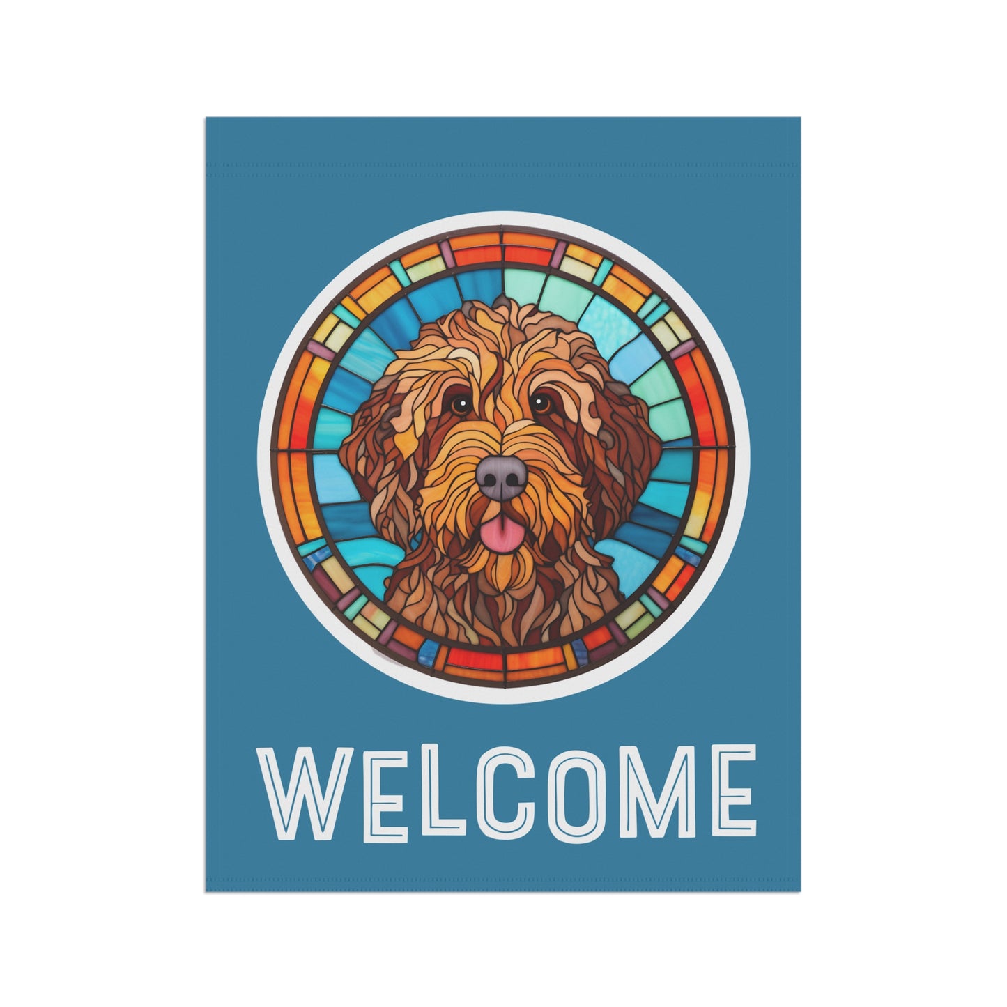 Labradoodle Welcome 2-Sided Garden & House Flag/Banner