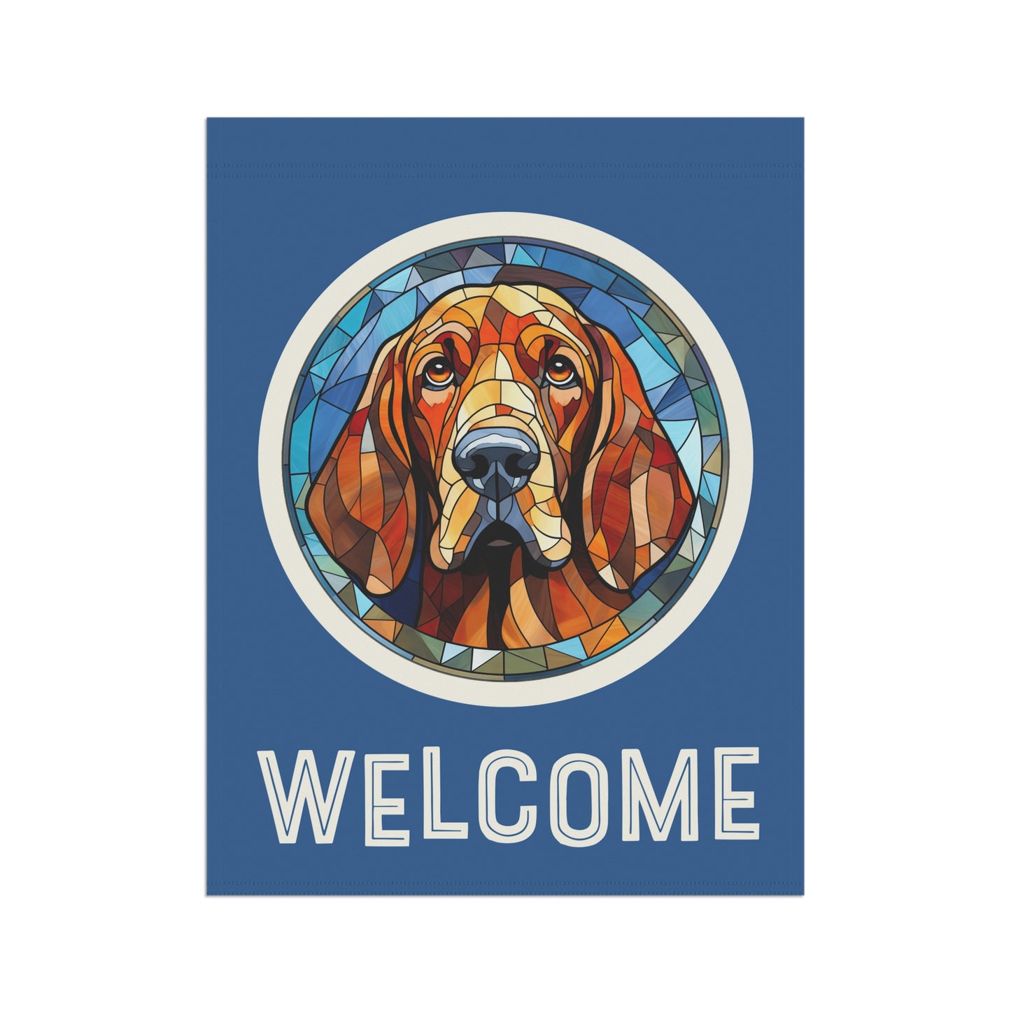 Bloodhound Welcome 2-Sided Garden & House Flag/Banner