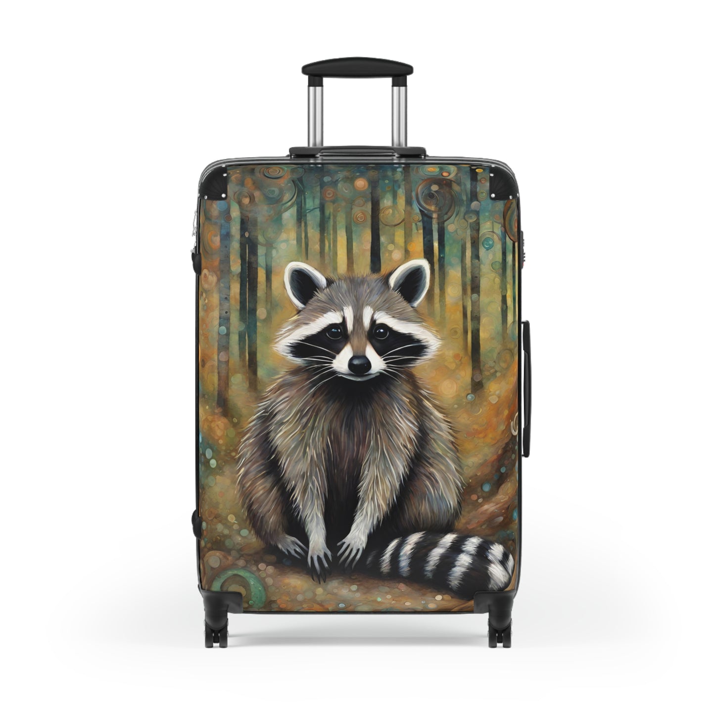 Mountain Forest Raccoon Suitcase