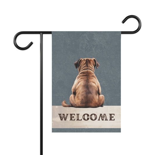 Pug Welcome 2-Sided Garden & House Flag/Banner