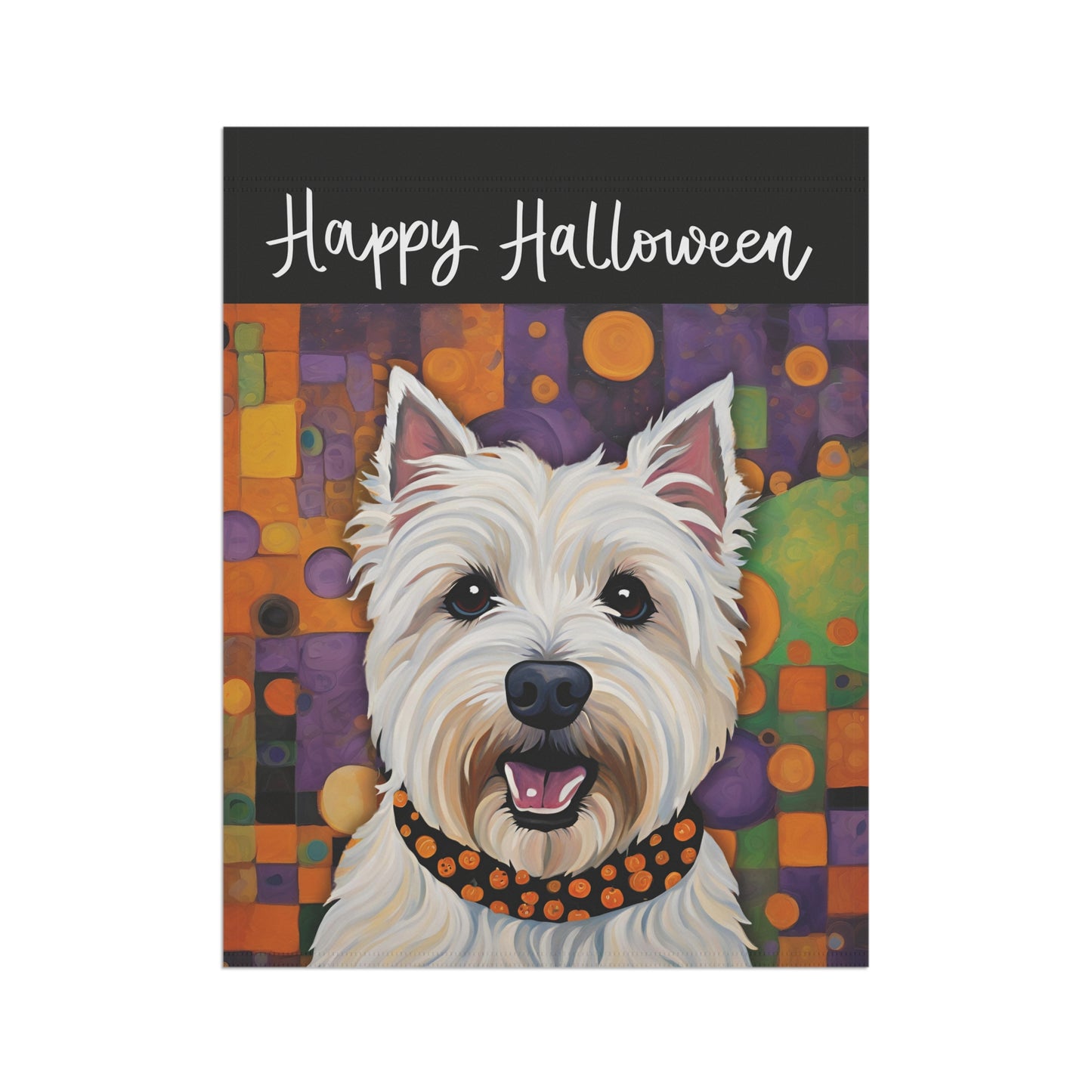 Westie Happy Halloween 2-Sided Garden & House Flag/Banner