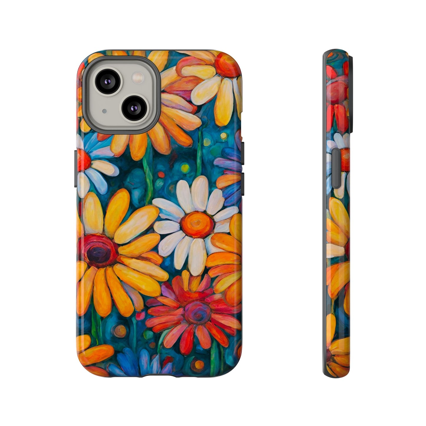 Crazy Daisies iPhone Samsung Galaxy Google Pixel Tough Cases