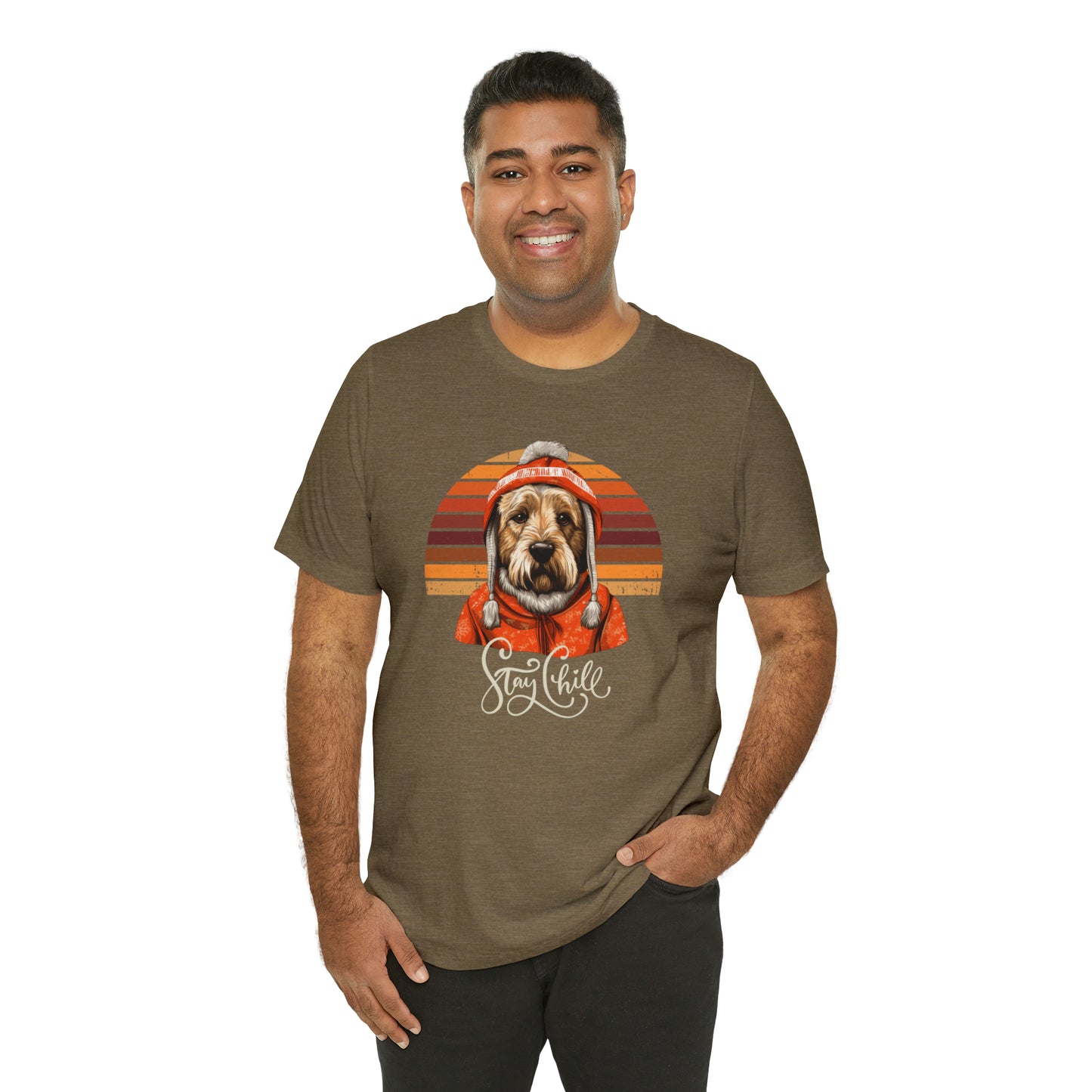 Stay Chill Soft Coated Wheaten Terrier Unisex Jersey Short Sleeve Tee